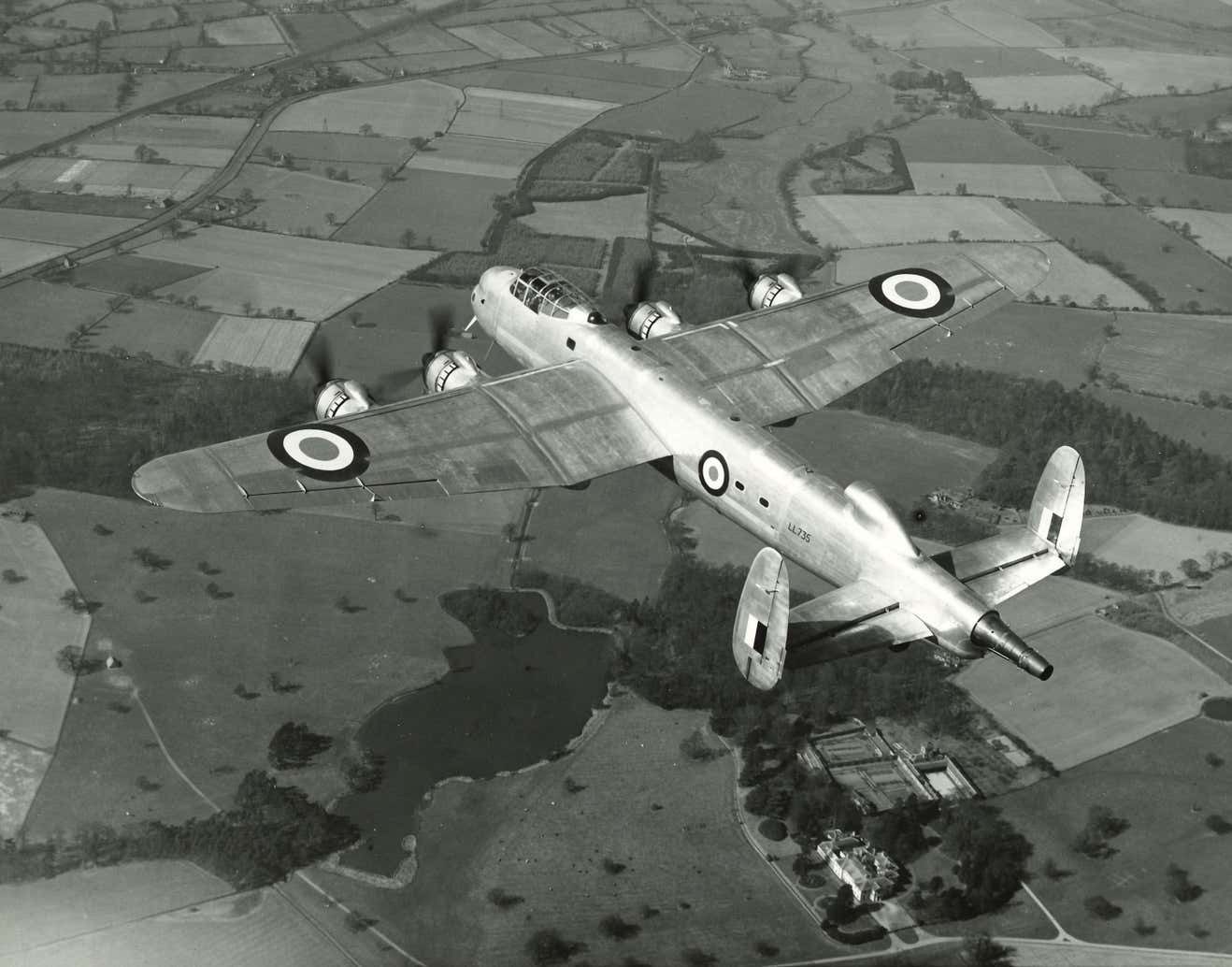 Charles E Brown Lancaster Bomber Testbed Jet Engined Ww2 Original Photograph C1943 45