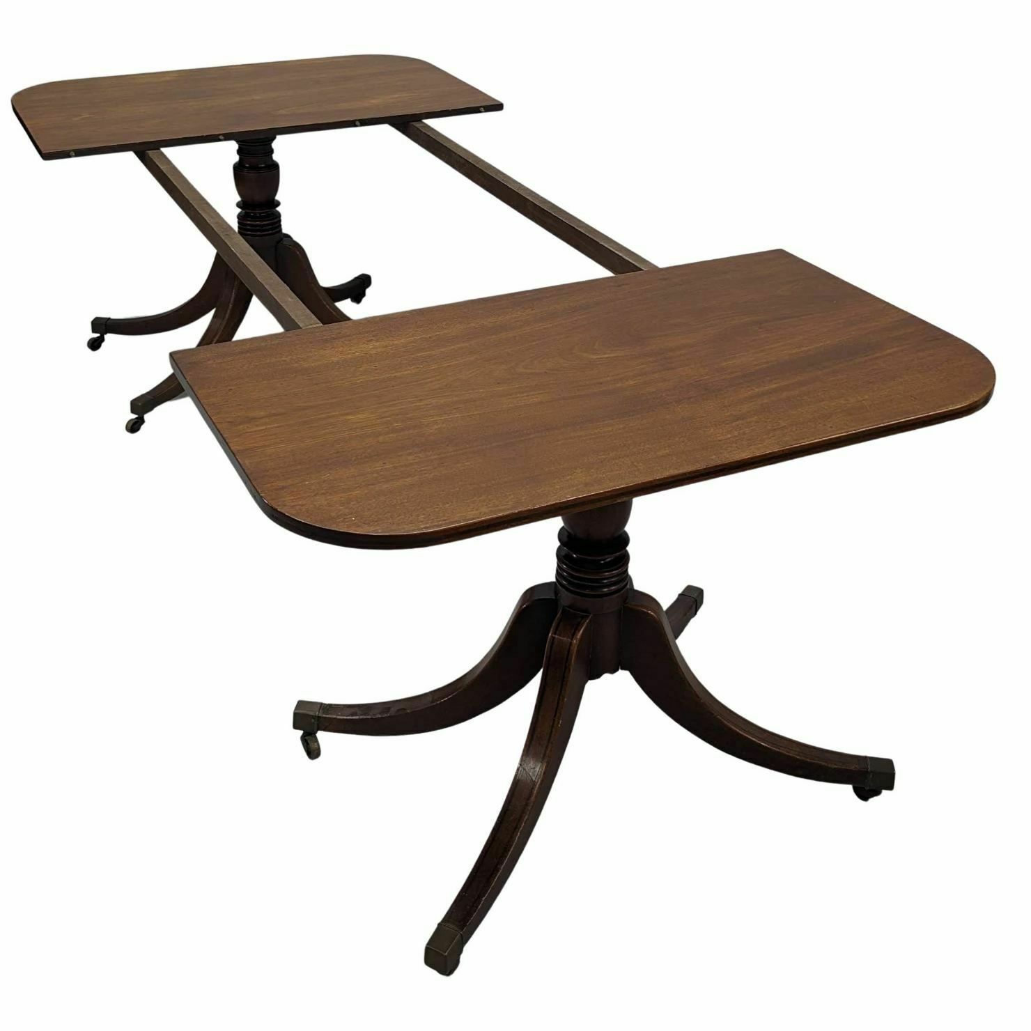 English Rectangle Table In Mahogany With Extensions That Can Be Paired With 19th Century Consoles photo vinterior