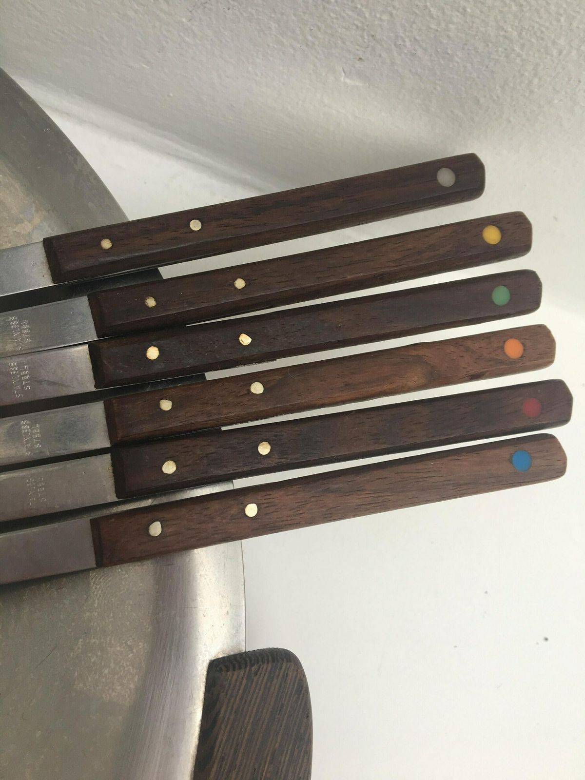 Fondue Forks Set Cutlery Barbecue Accessories Raclette Plate, Scandinavian Tray Mid Century Fondue Bourguignonne Meat Tray Chocolate 60s photo 154.0