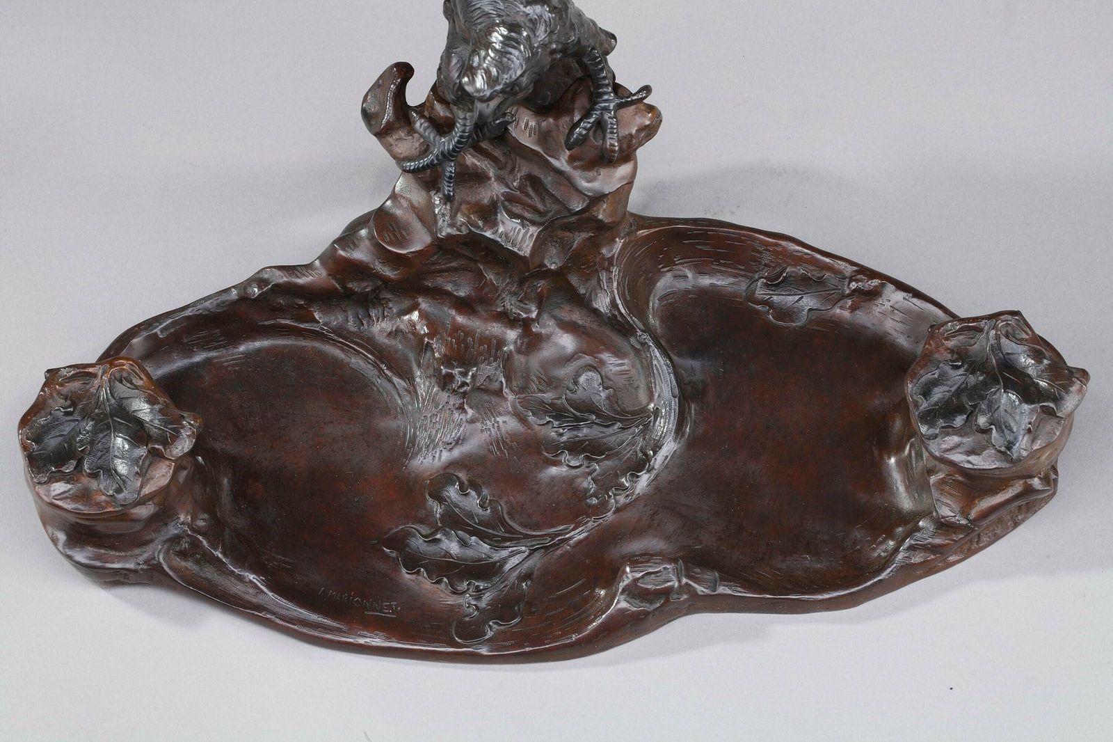 photo vinterior Inkwell In Bronze Art Nouveau By Albert Marionnet (1852 1912)