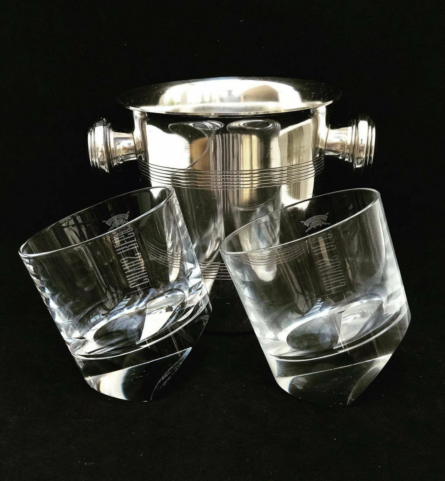 Whiskyglassenset Van 2 Stuks – Ijsemmer – Sliding – Zwaar Kristal – Geslepen – Scotch – Whisky – Bourbon – Vintage – Cadeau Voor Hem – Vaderdag – Baas – Barkar
