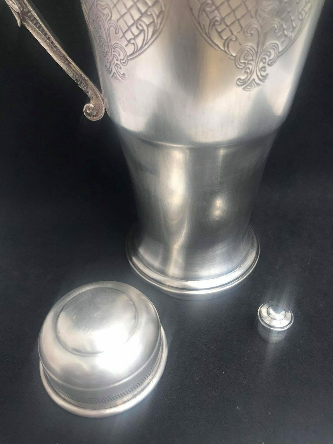 photo furniture Cocktail Shaker Large Antique Art Prata Silver Plated Martini Shaker 1002 Cocktail Art Deco Mid Century Modern Pitcher Jug Drinks Mixology
