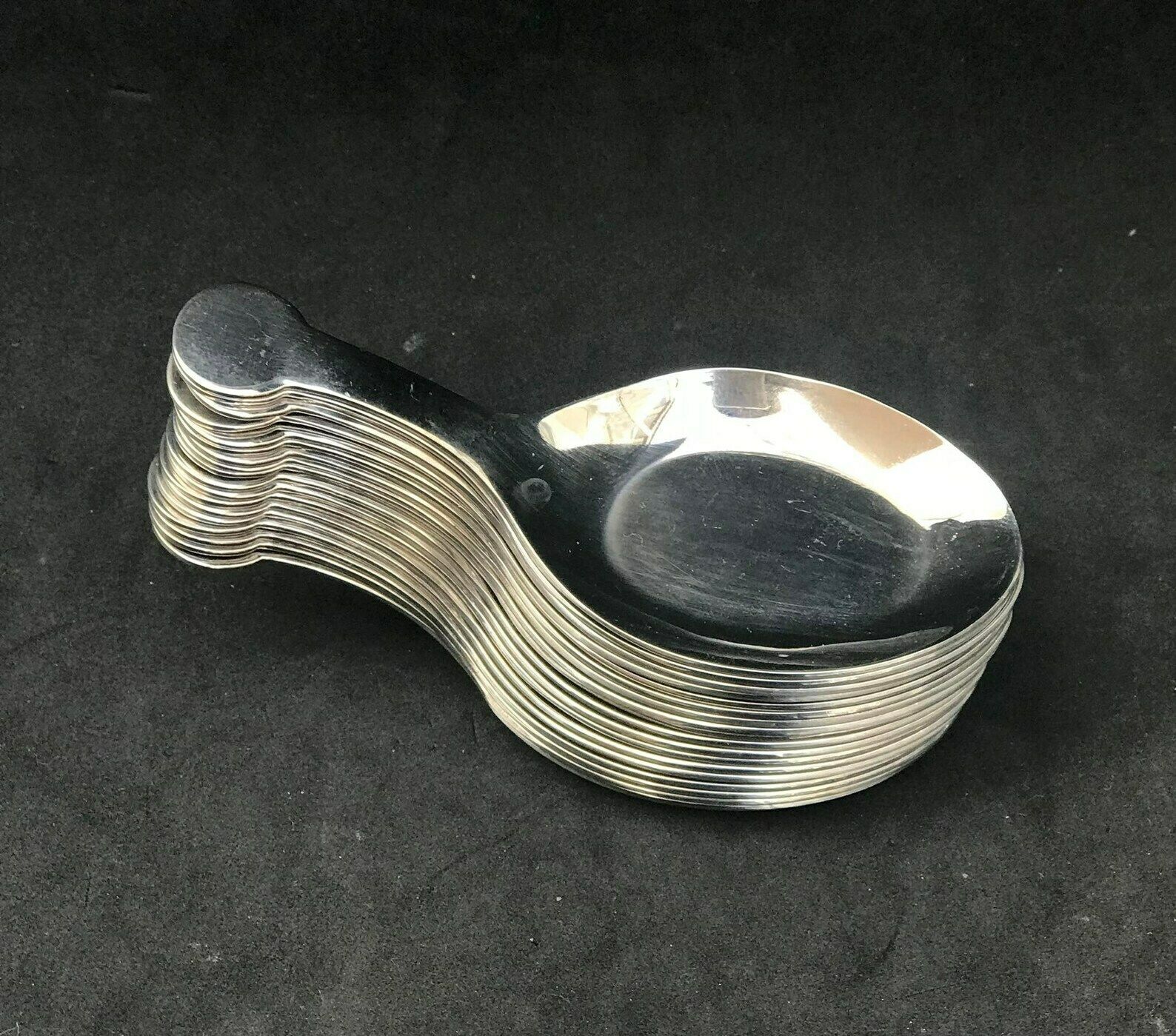 Vintage Appetizer Spoons Handle, Tasting Spoons, 1990s, Set Of 18, Gift For Hostess Appetizer Party