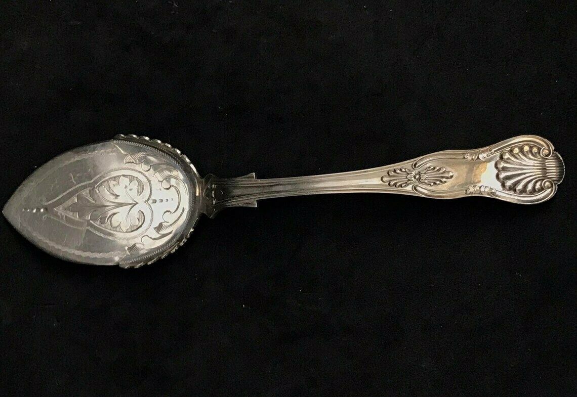 Ice Cream Spade Victorian Silver Plated Philip Ashberry Antique Collector Gift For Collection English Tableware Sheffield Flatware photo Home Decor