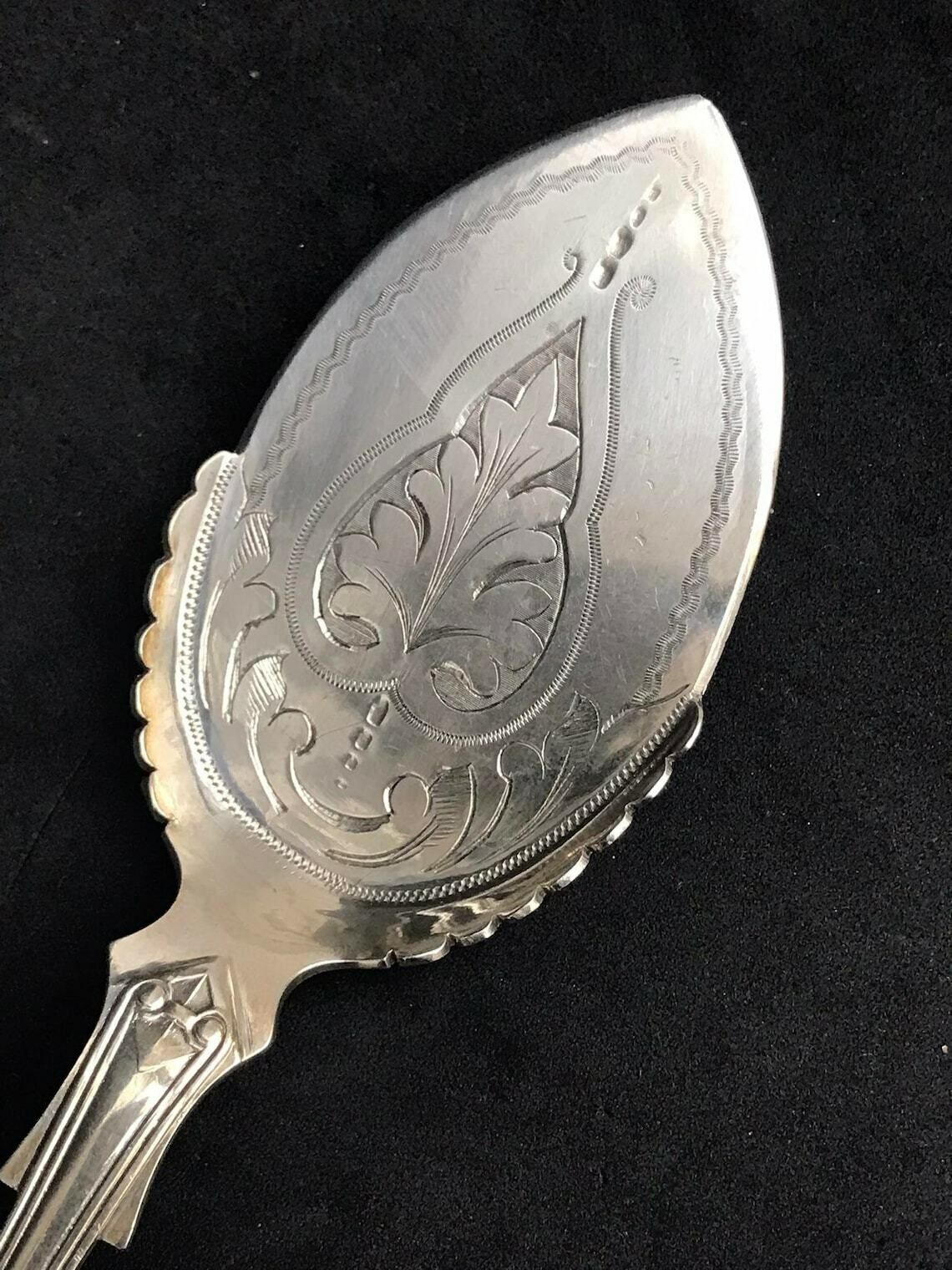 Ice Cream Spade Victorian Silver Plated Philip Ashberry Antique Collector Gift For Collection English Tableware Sheffield Flatware photo buy