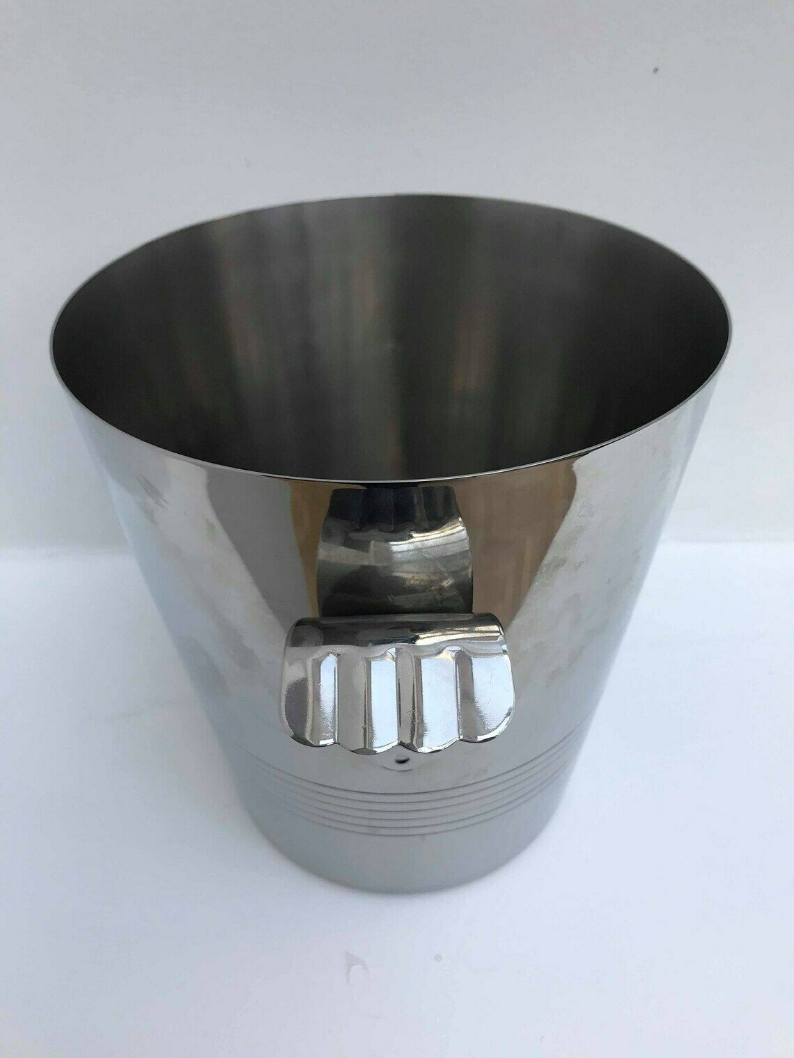 Champagne Emmer Letang Remy Frankrijk Vintage Flessenkoeler Ijsemmer Twee Handvatten Man Cave Cadeau Roestvrij Staal 18/10 Wijnkoeler photo Woonaccessoires