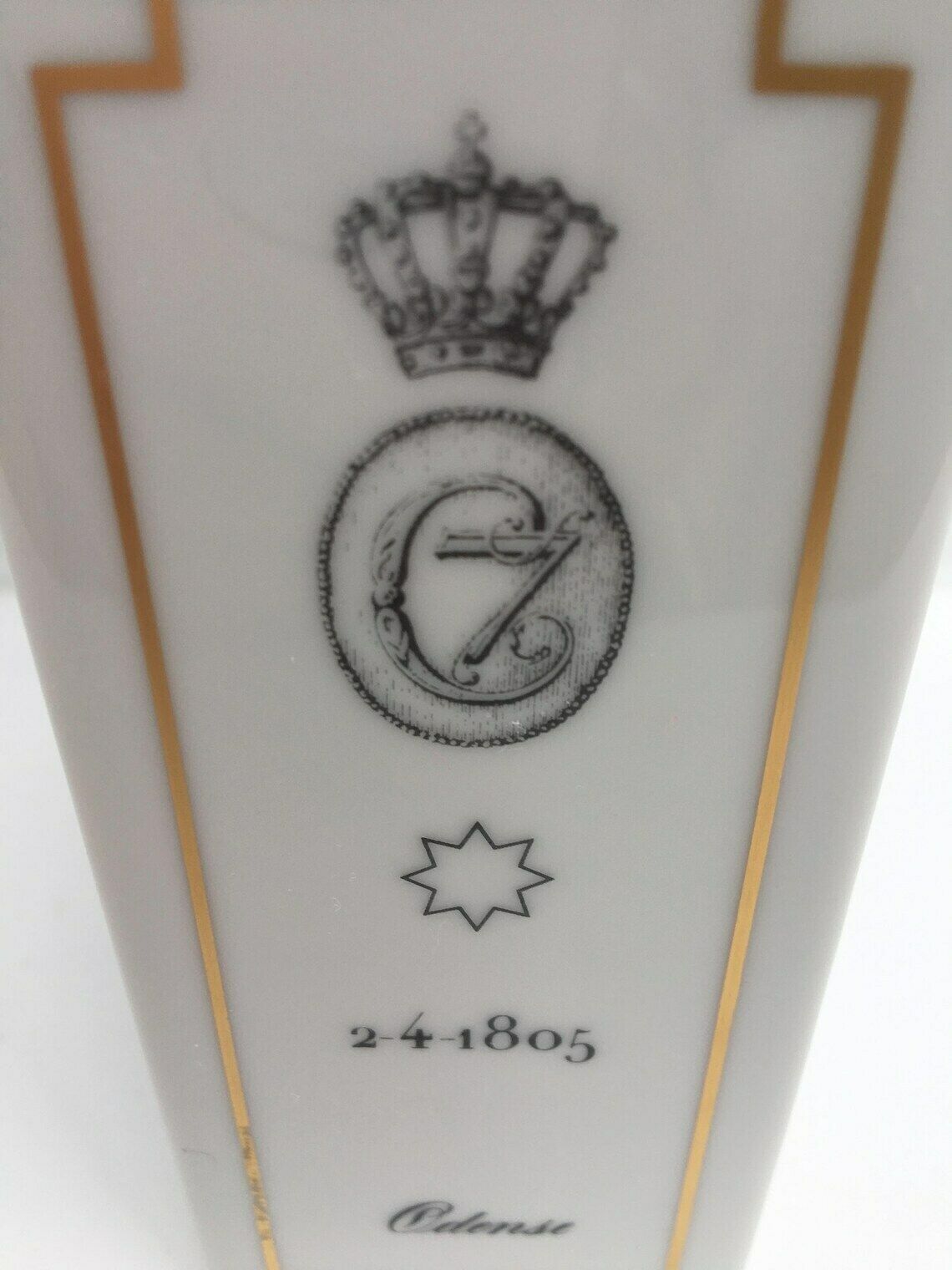 Tea Caddy Bing & Grondahl B And G White Porcelain Canister Hans Christian Andersen Tea Caddy Denmark Danish Design Gift For Her Gold Trime photo buy