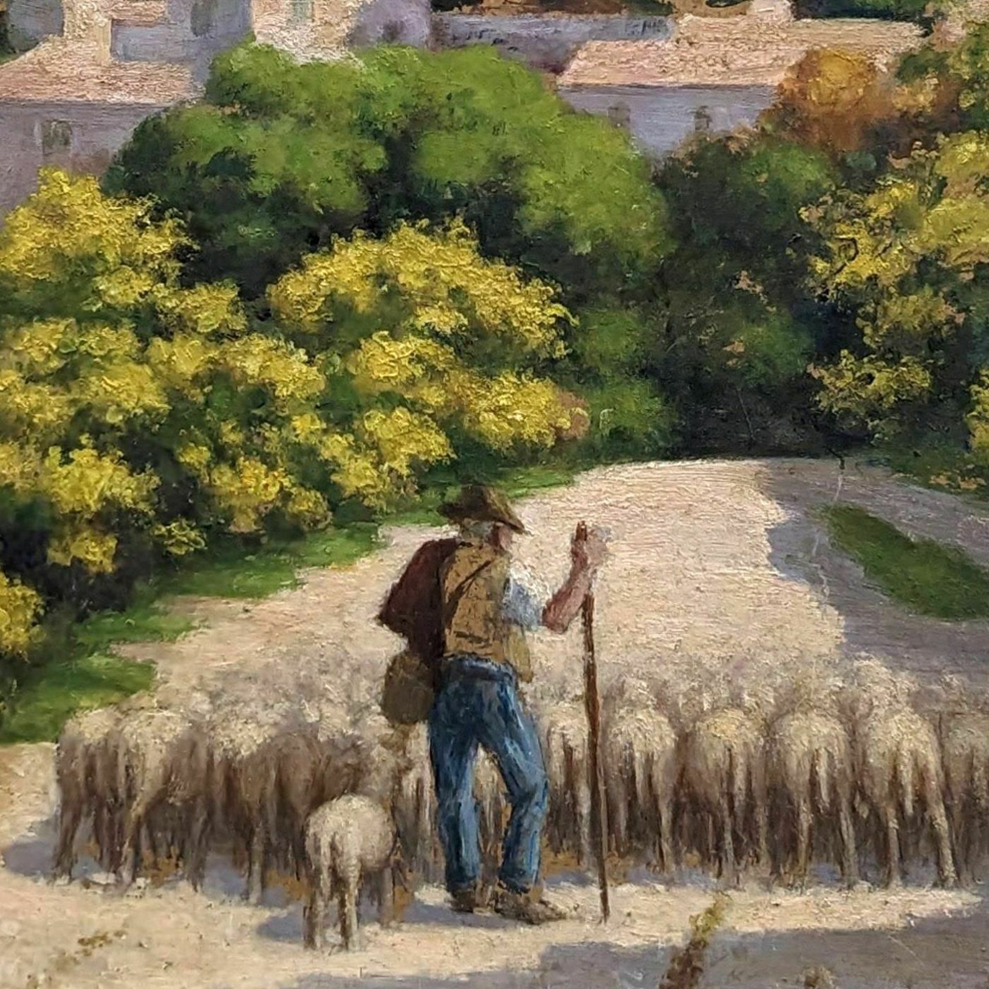 Oil On Canvas Pastoral Scene Provencal School Remy Mayan photo for sale