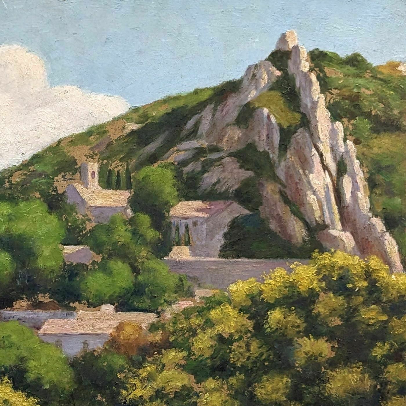 Oil On Canvas Pastoral Scene Provencal School Remy Mayan photo 762.0