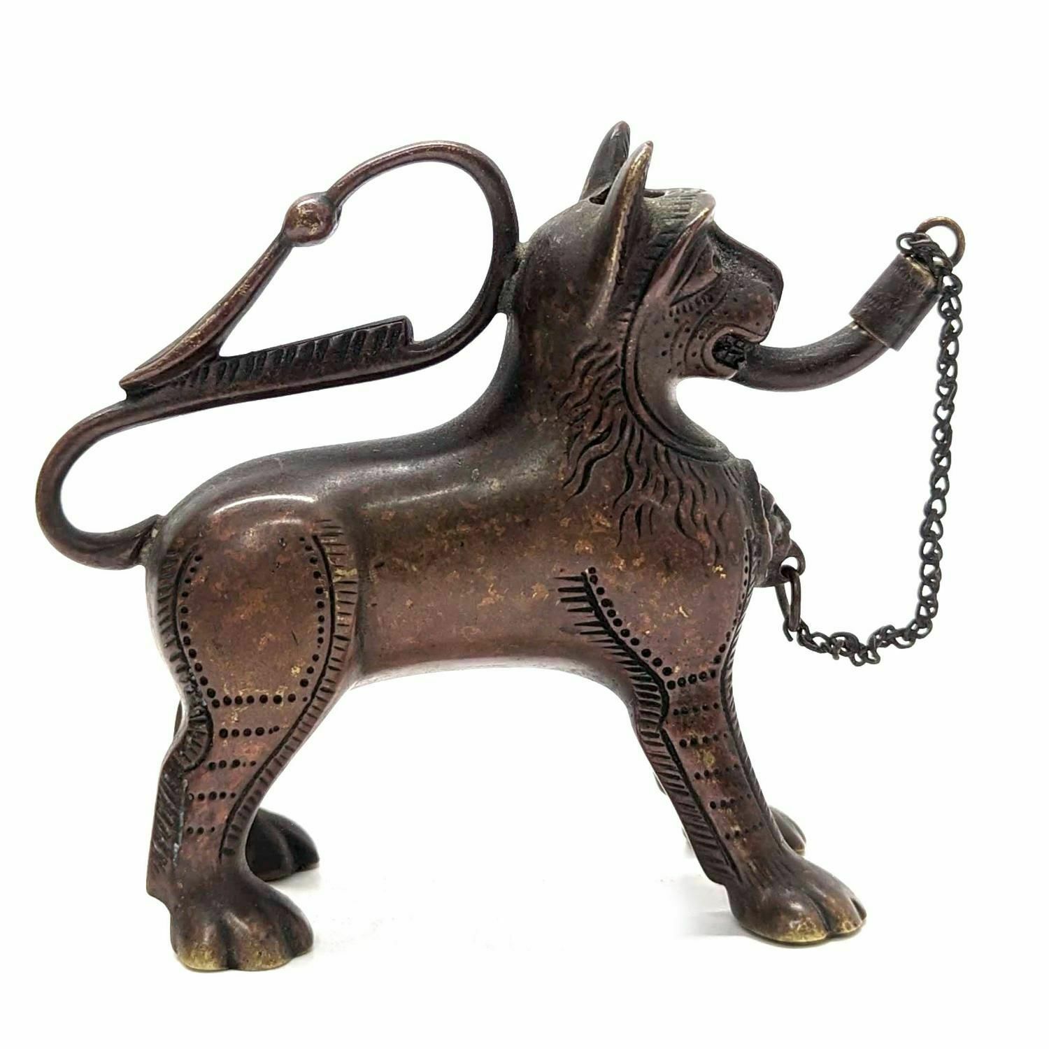 Aquamamile In Bronze Nuremberg Xi Xth
