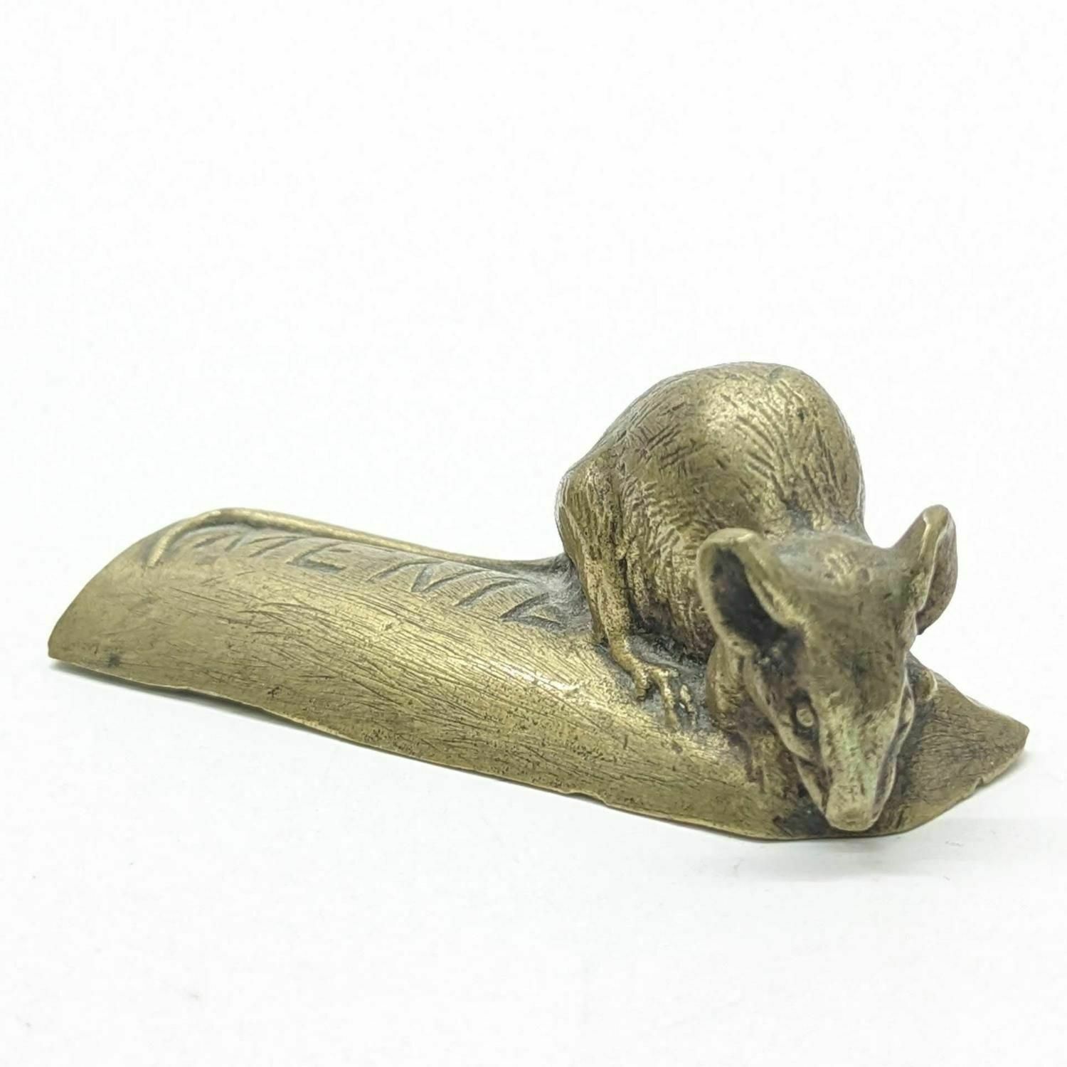 Advertising Bronze By Carvin Chocolate Menier The Little Mouse