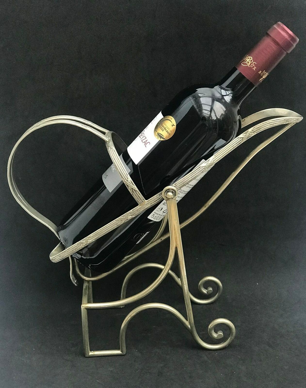 Wine Cradle Bottle Stand Holder Wine Cradle, Mechanical Wine Holder Stand Bar Accessories Gift For Him Bar Tools Bar Cart Stylish photo furniture