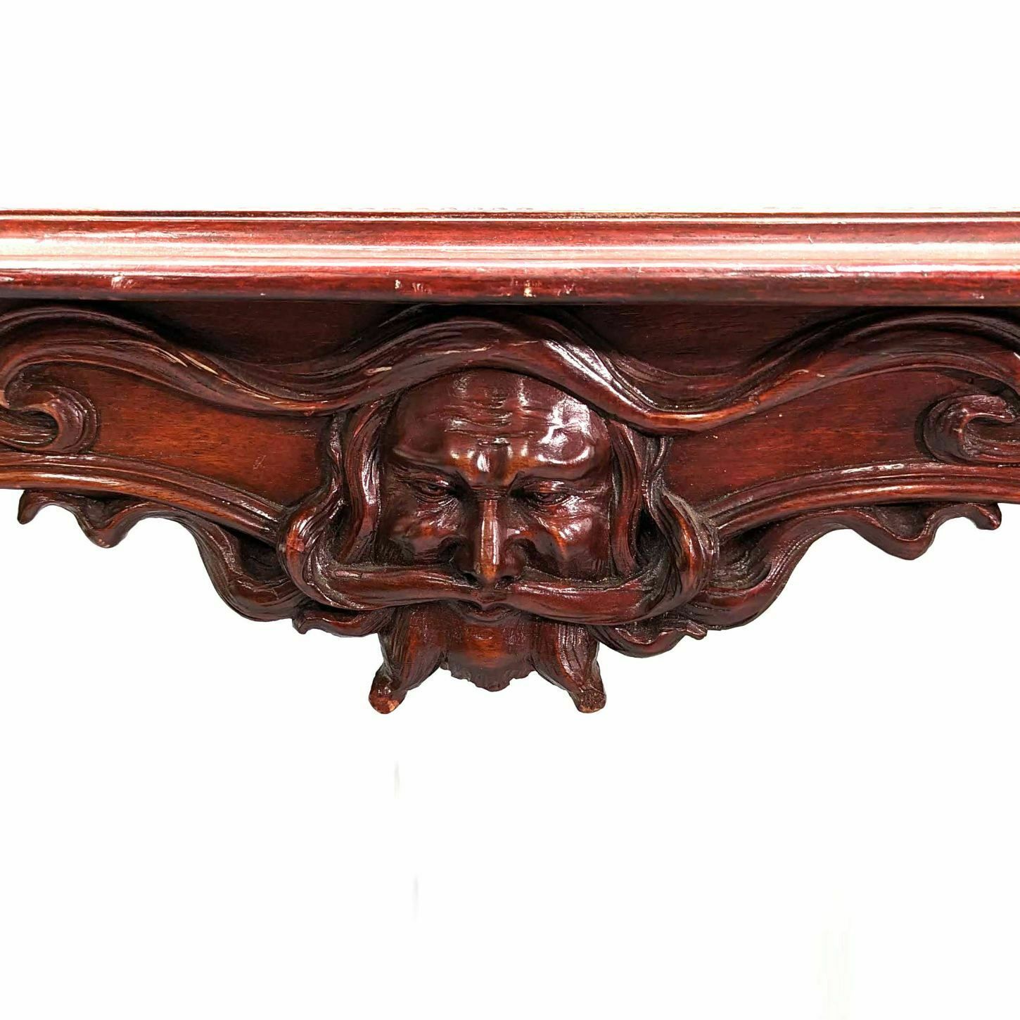 Art Nouveau Period Side Table With Man's Head Decor photo buy