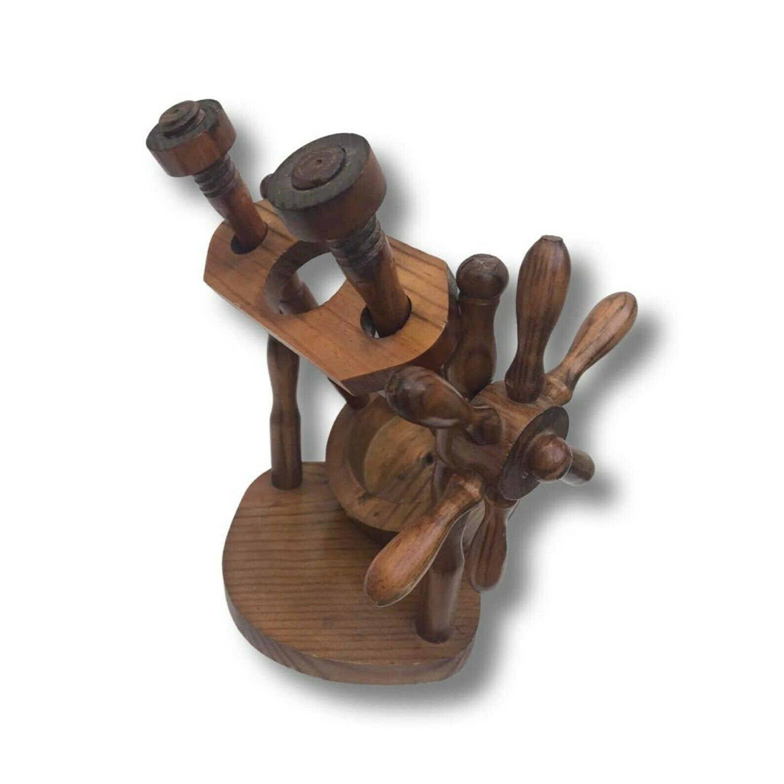 Wijnhouder – Houten Wijnflesschenker – Bardecoratie – Rustieke Keukendecoratie – Spaans Mid Century – Cadeau