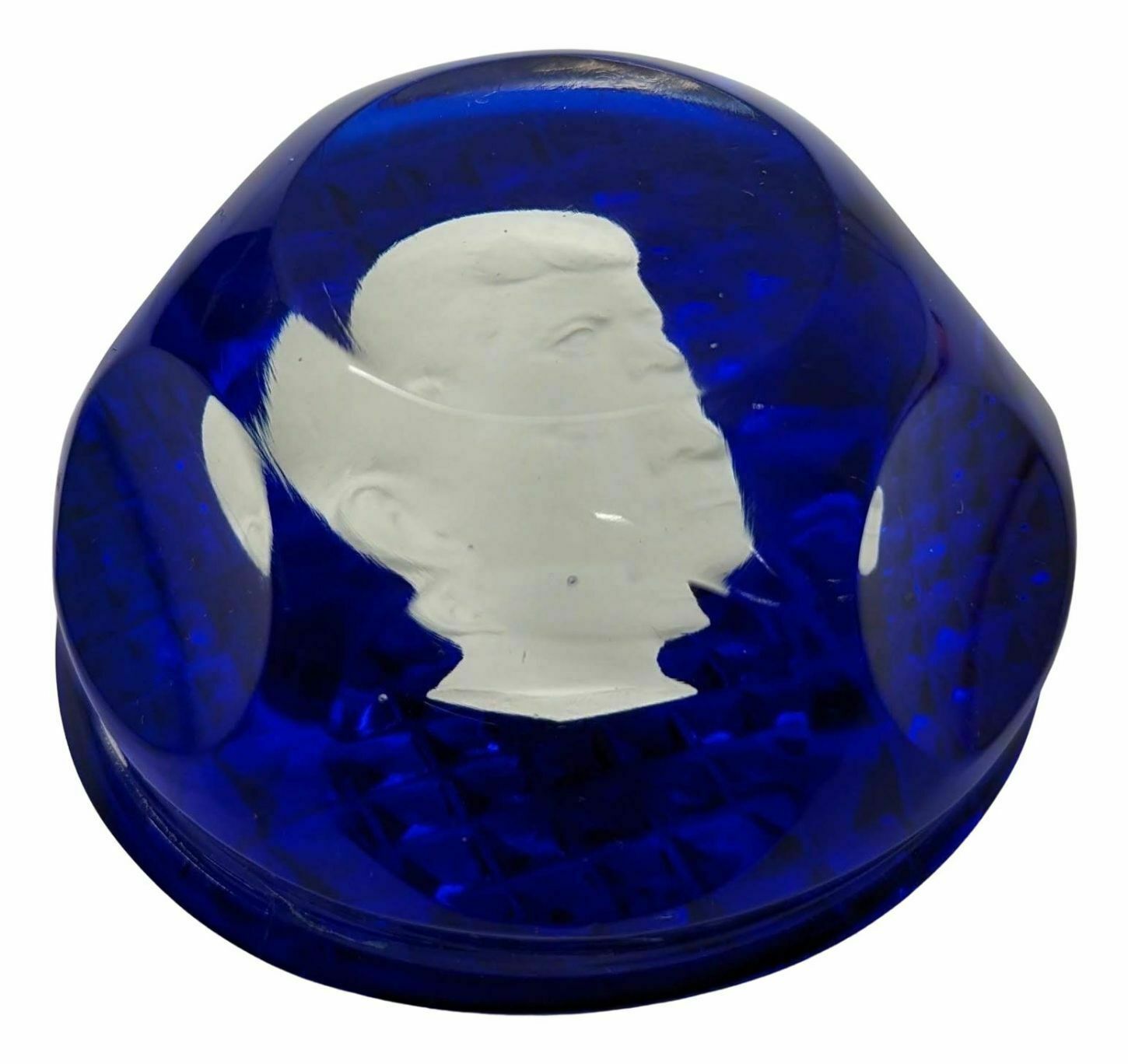 Baccarat Sulphide Paperweight With The Portrait Of Jf Kennedy photo furniture