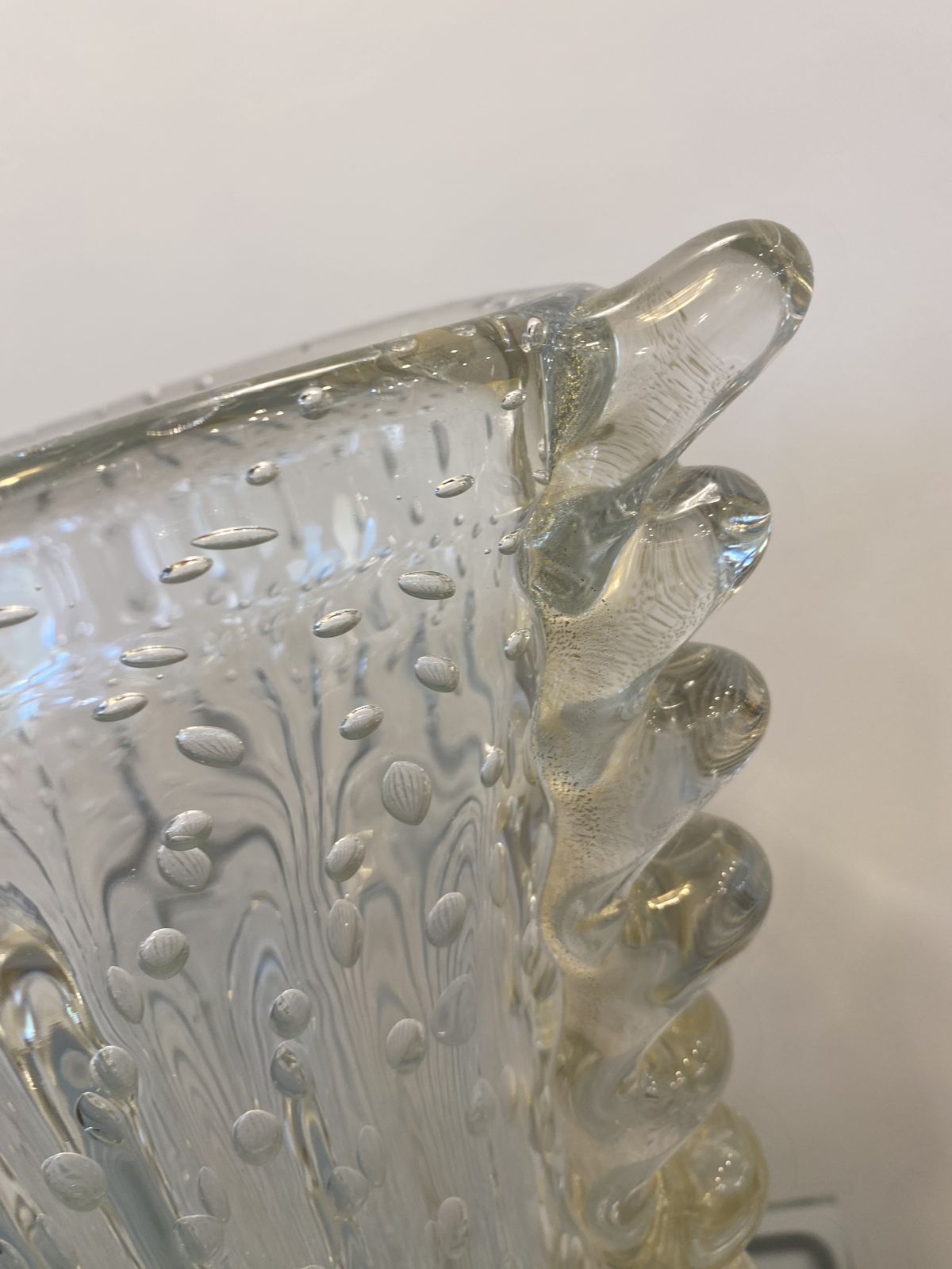 Impressive Handmade Multicolors Murano Glass Vase Like Venini Ercole Barovier Style photo Home Decor
