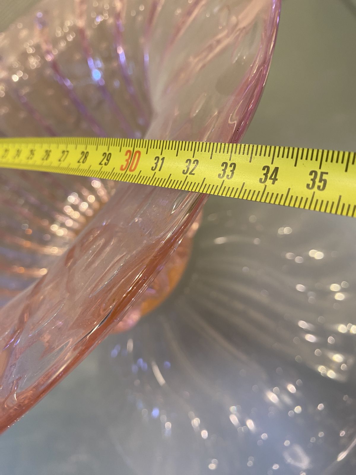 Impressive Handmade Pink With Air Balls Murano Glass Vase Like Venini Ercole Barovier Style photo 3472.0
