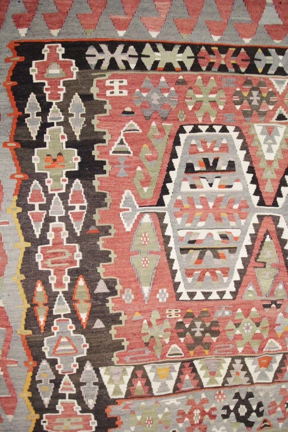 photo furniture Antique Rugs Wool Kilim Area Rug Handmade Flat Carpet Rust Wool Rug