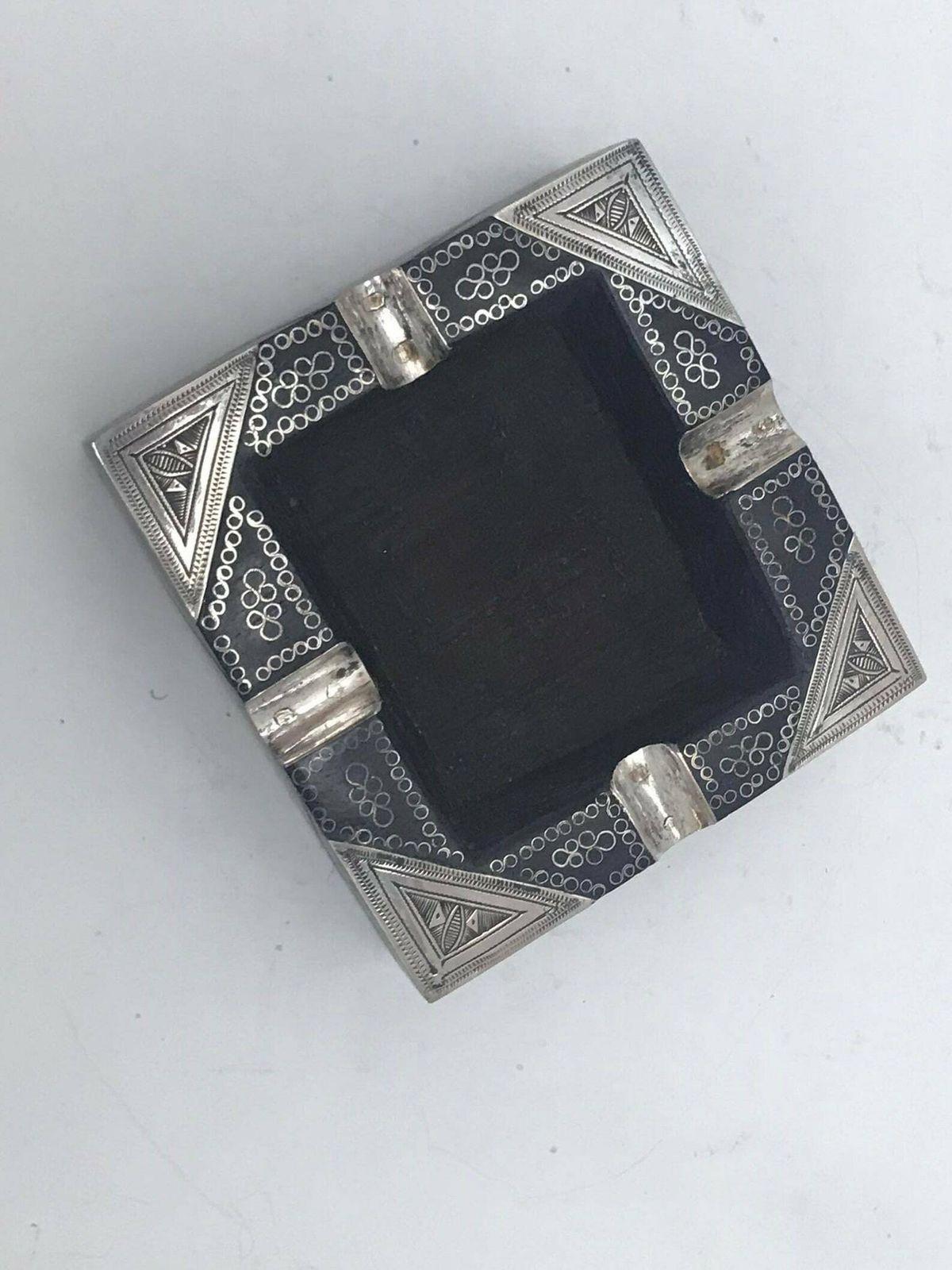 Tuareg Silver Tribal Ashtray Berber Nomadic Art Authentic Handmade Decor African Art Desk Decor Ornament Collector Wedding Gift Unique photo buy