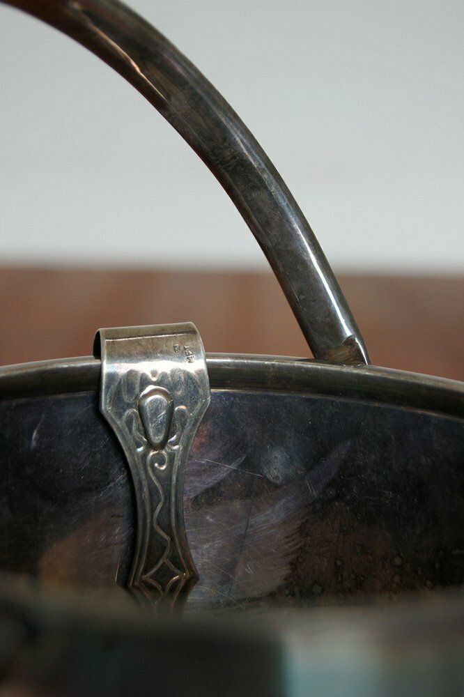 Vintage Modern Silver Plated Ice Bucket, 1930 photo Home Decor