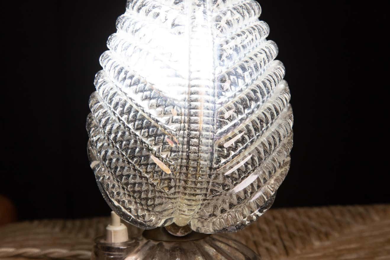 Artdeco Murano Glass Table Lamps Barovier & Toso 1940 photo 1062.0