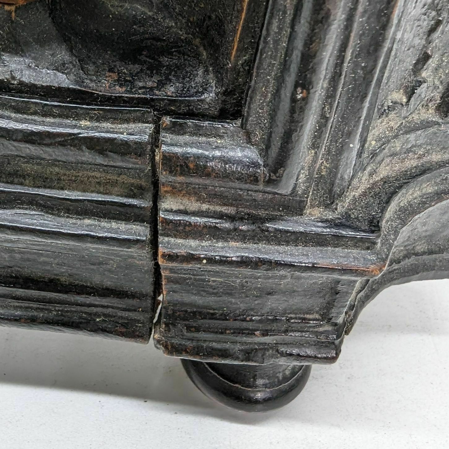 Madonna And Child In 18th Century Boxwood In Her Altar photo vinterior