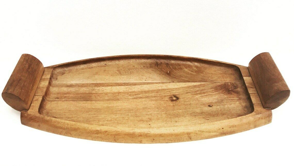 Vintage Houten Snijplank – Grote Kaas  En Hapjesplank, Mid Century, Rustiek photo Woonaccessoires