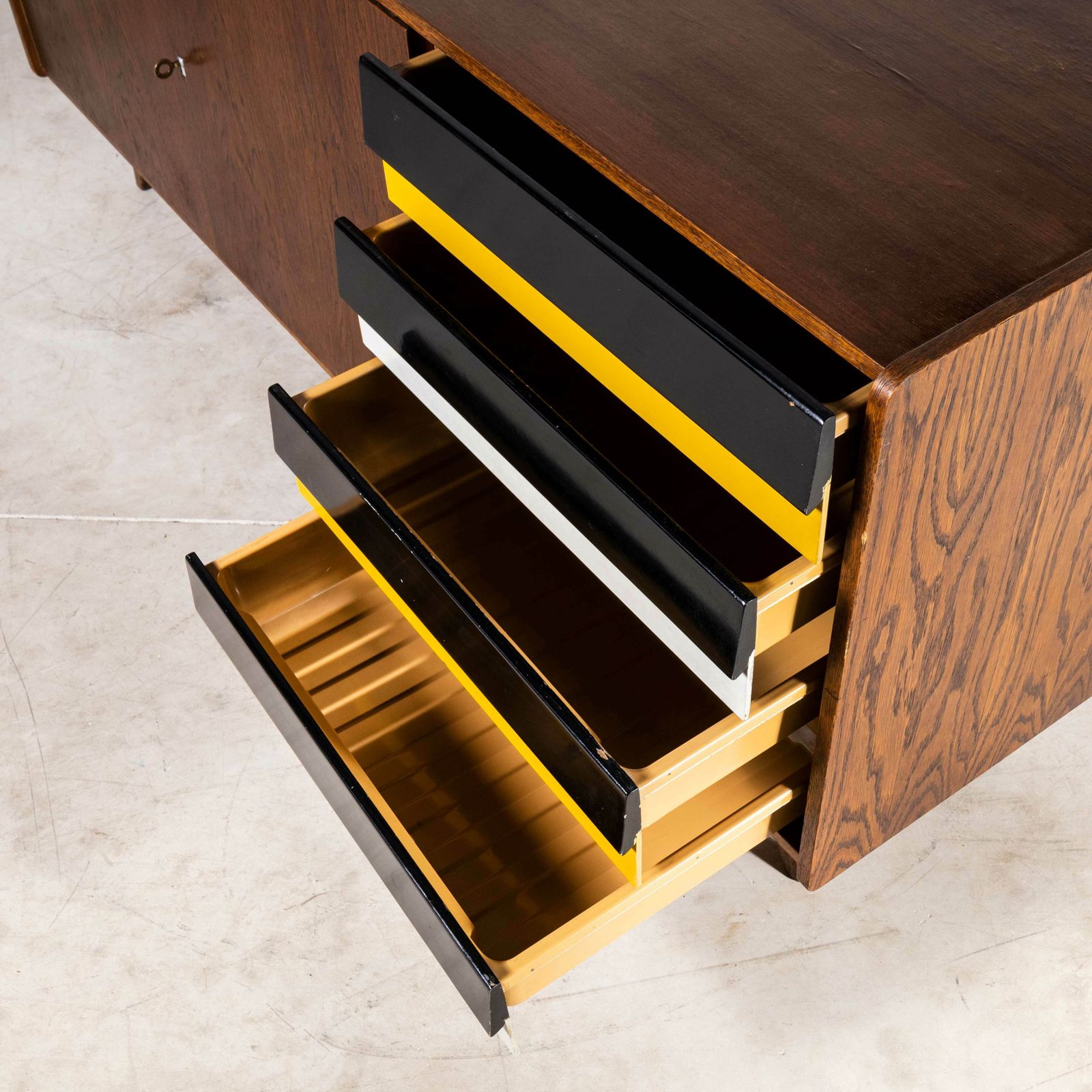 1950’s Large Walnut Cabinet – Sideboard By Jiri Jiroutek For Interieur Praha photo vinterior
