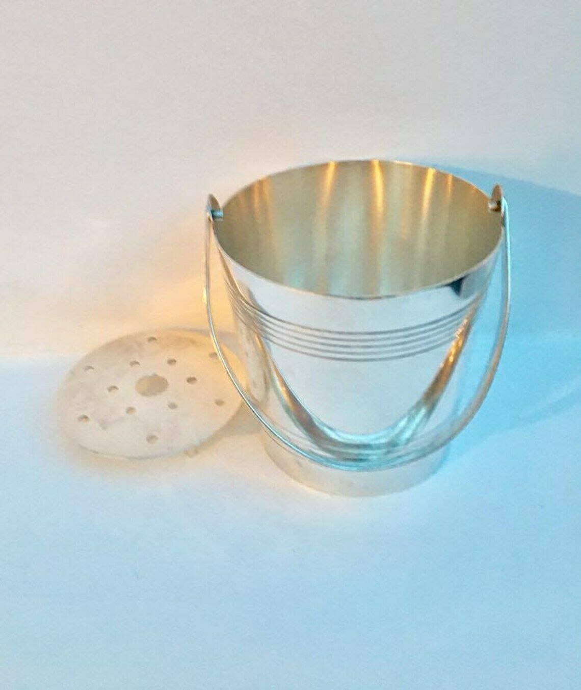 Ijsemmer, Vintage, Verzilverd Metaal, Art Deco Stijl – Bar  En Cocktailaccessoires photo 118.0