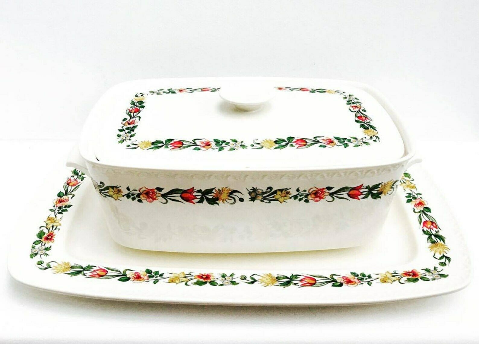 Villeroy And Boch Serveerschaal Met Deksel En Onderschotel, 3 Delig – Hoogwaardig Glazuur, Aardewerk, Steengoed photo furniture