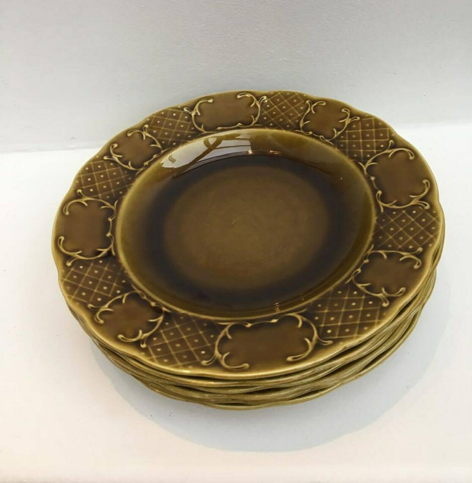 Soup Dishes Boch La Louviere Hollow Mid Century, Soup Plates, Vintage Table, Dinner Table, Lunch Table, Belgian Faience, Vintage Porcelain photo vinterior