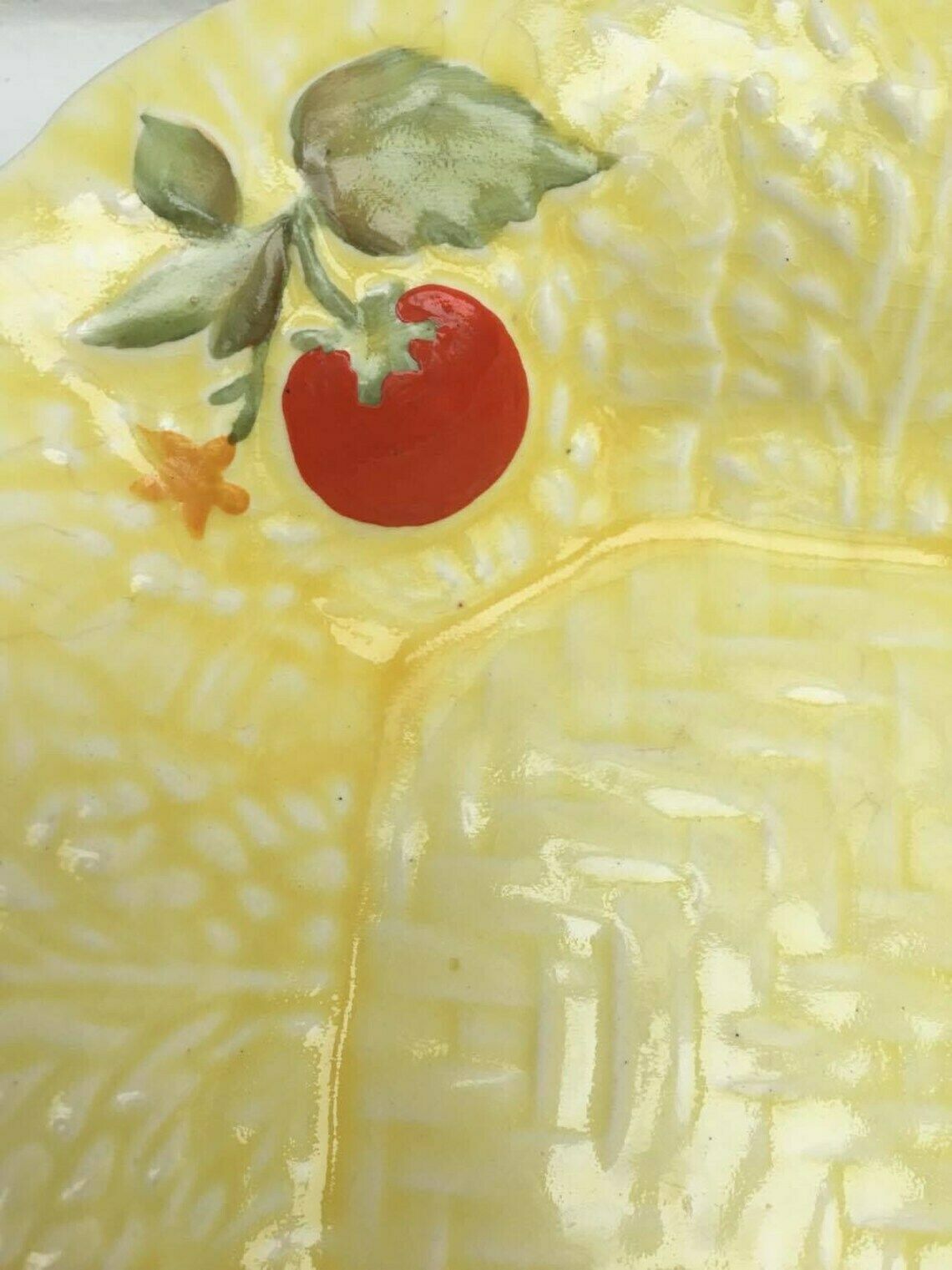Serving Plate Vintage Crown Devon Yellow Tomato Plate, Crown Devon Garden, Dish And Plate, Crown Devon China Dishes, Art Deco ,Circa 1920s photo vintage