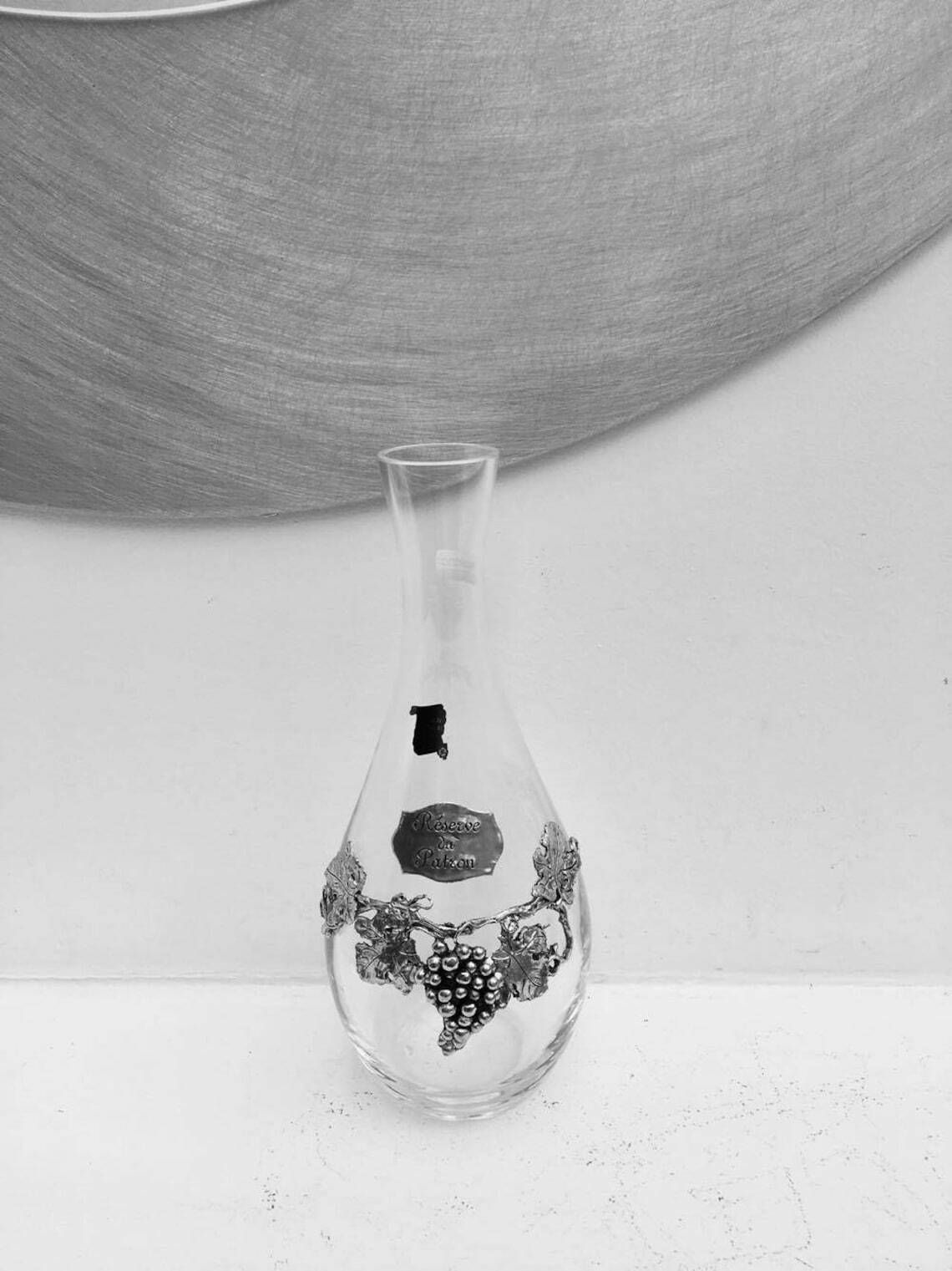 photo furniture French Wine Decanter Glass Carafe, Wine Bottle, Tinware, Pewter Pitcher, Authentic Tin, Made In France, Vintage Tin, French Vintage