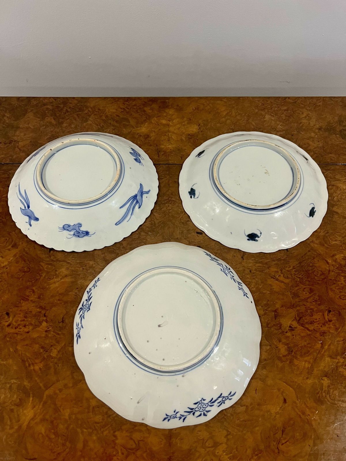 Collection Of Three Antique Japanese Imari Dishes photo 295.0