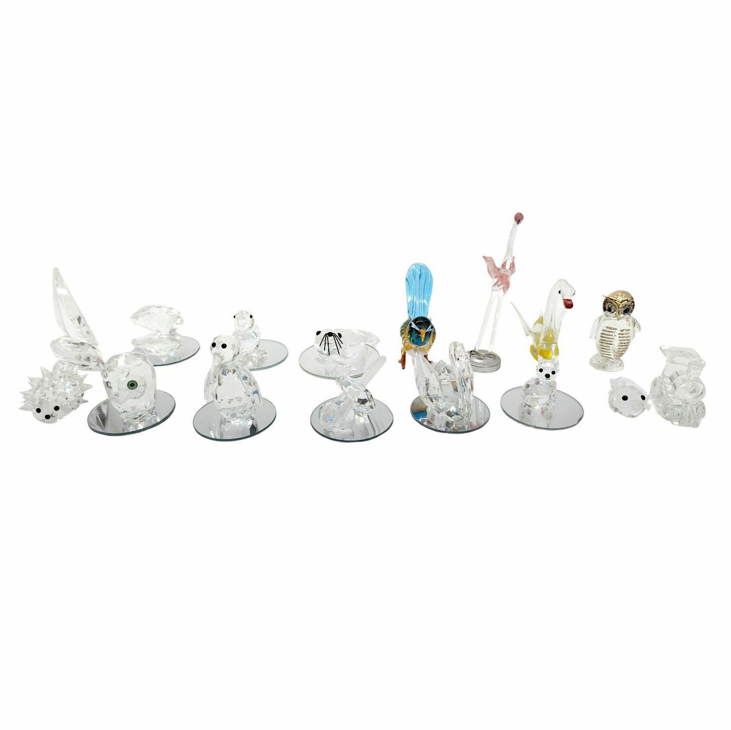 Animal Statuettes (Set Of 16) Cut Crystal By Swarovski
