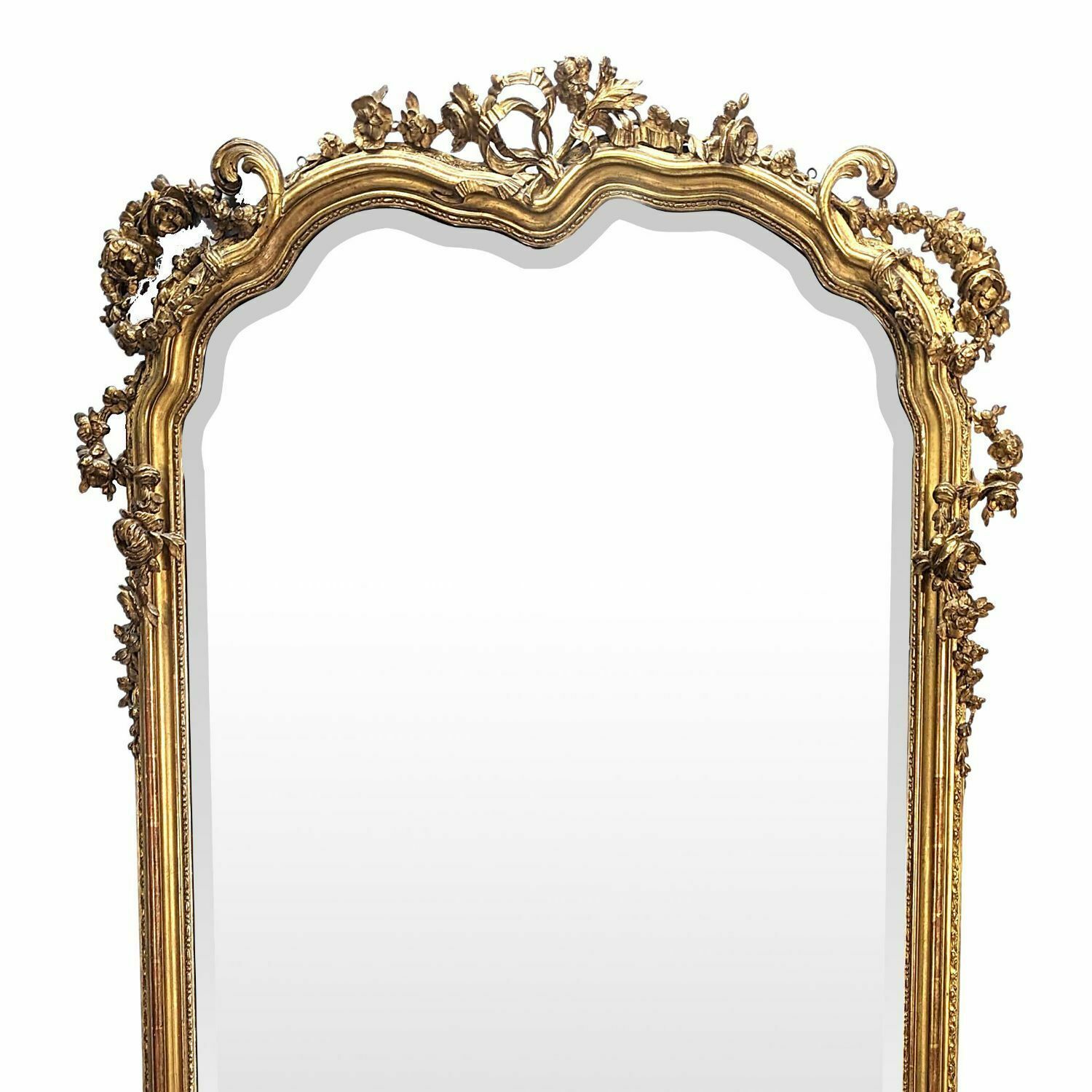 Large Giltwood Mirror From The Napoleon III Period photo furniture