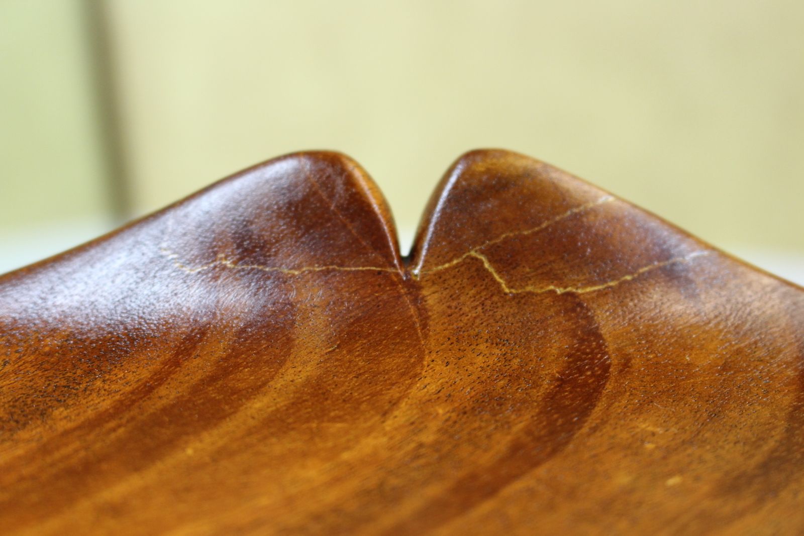Stylish Early 1950’s Solid Mahogany Coffee Table Of Lotus Leaf Shape photo Furniture