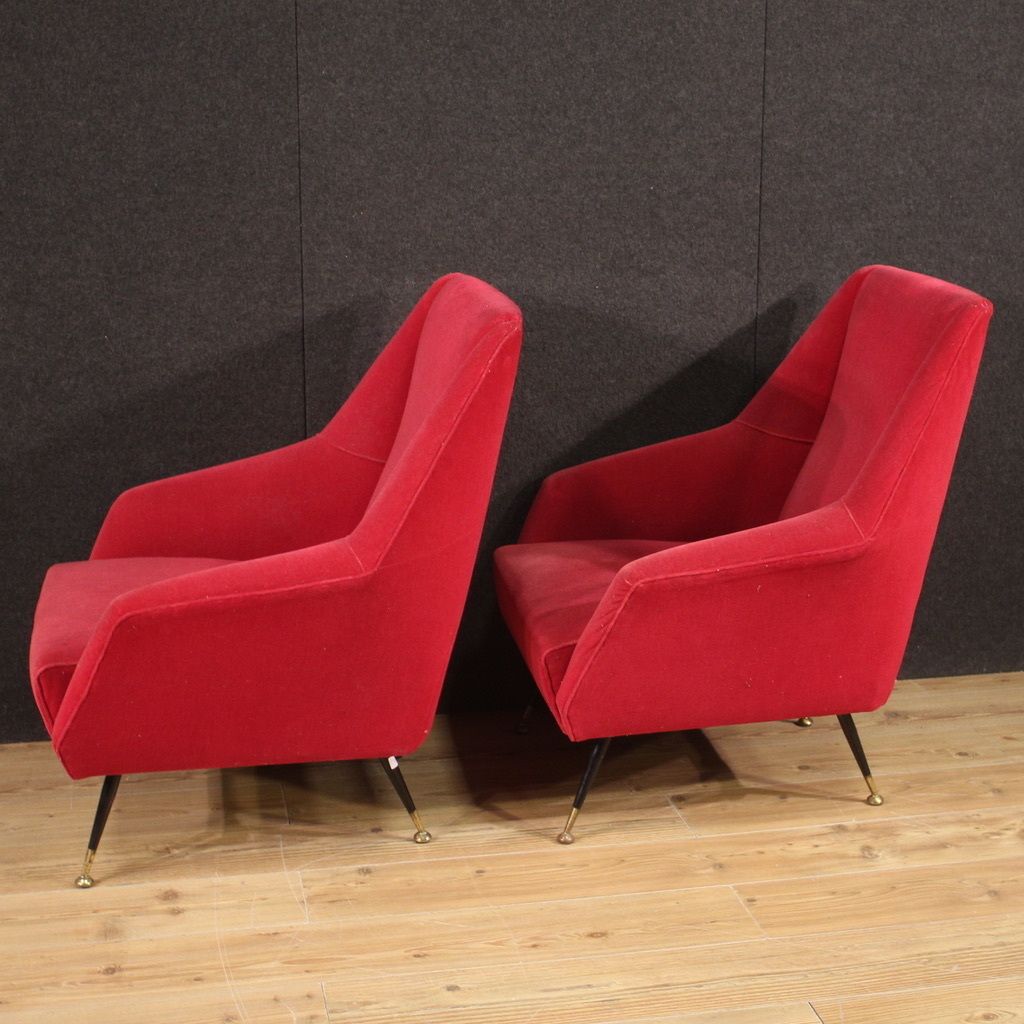 Pair Of Italian Armchairs From The 60s photo for sale