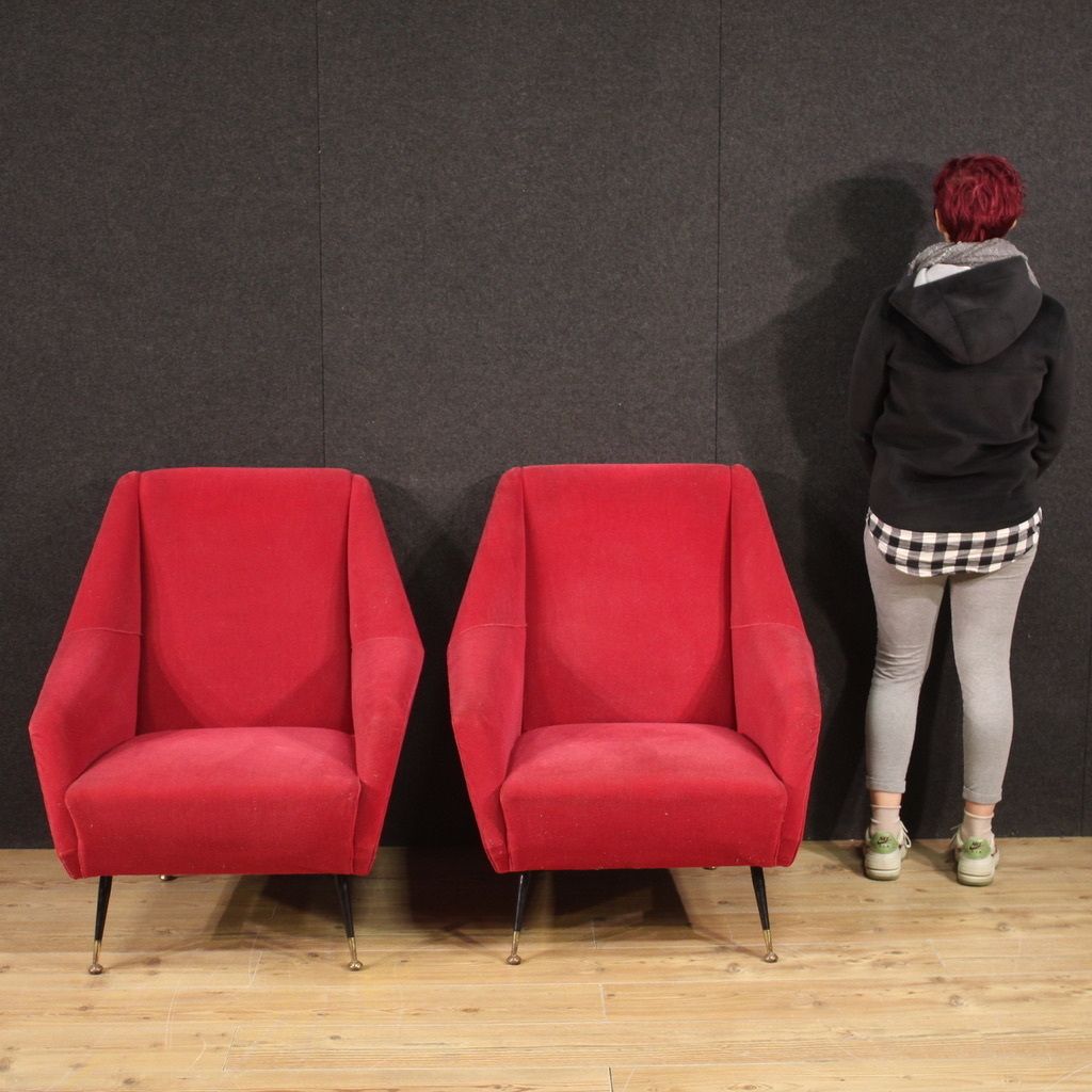 photo furniture Pair Of Italian Armchairs From The 60s