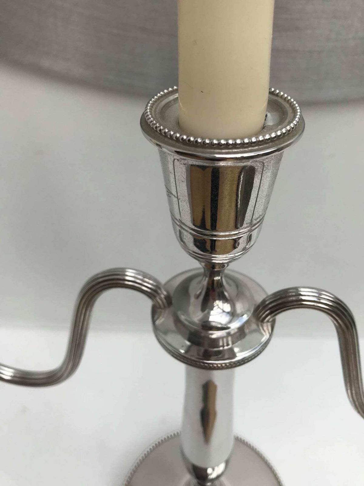 Candle Holder Heavy Silver Plated Candle Stand 3 Pointed Silver Plated Candlestick Christmas Table Decor Gift For Her Wedding Gift photo buy
