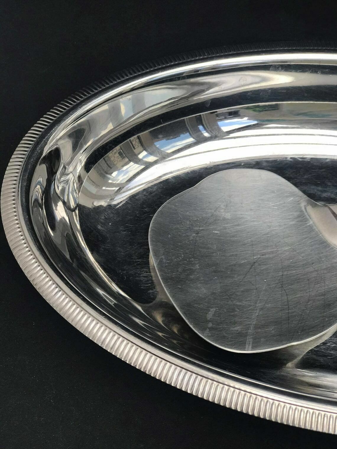 Letang Remy Oval Dish Stainless Steel Vintage French Vegetables Plate With Server Potatoe Dish Rice Dish photo buy