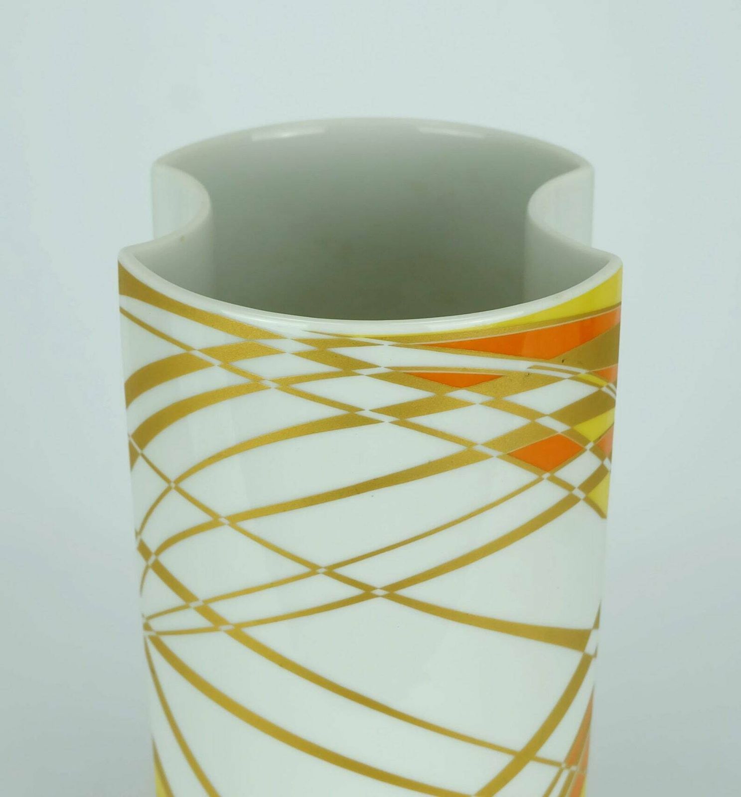 Fantastic 1960s 70s Krautheim Op Art Pop Art Vase Graphic Decor photo vintage