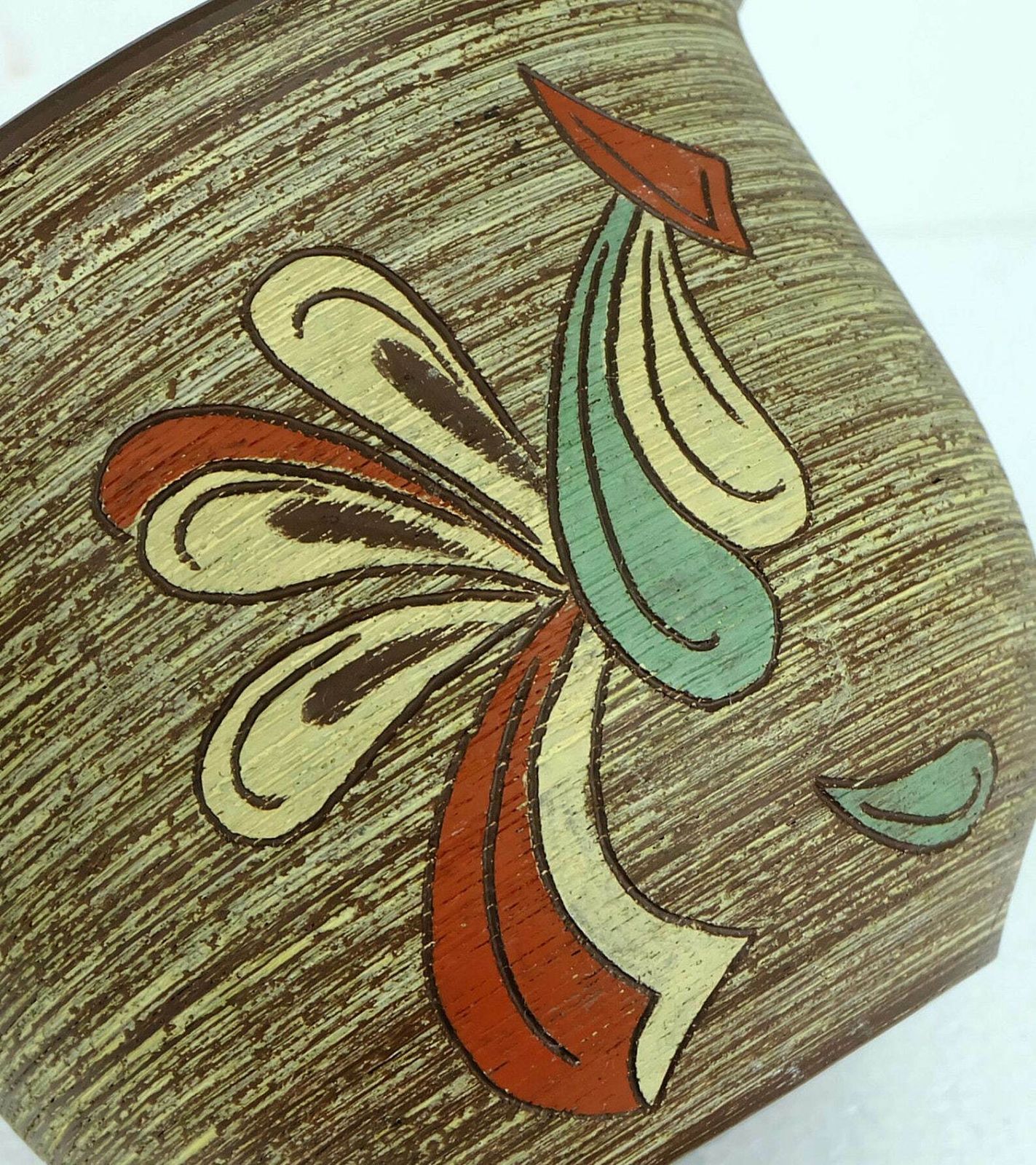 Big Mid Century Flowerpot Dümler & Breiden Carved Dekor With Motiv photo furniture