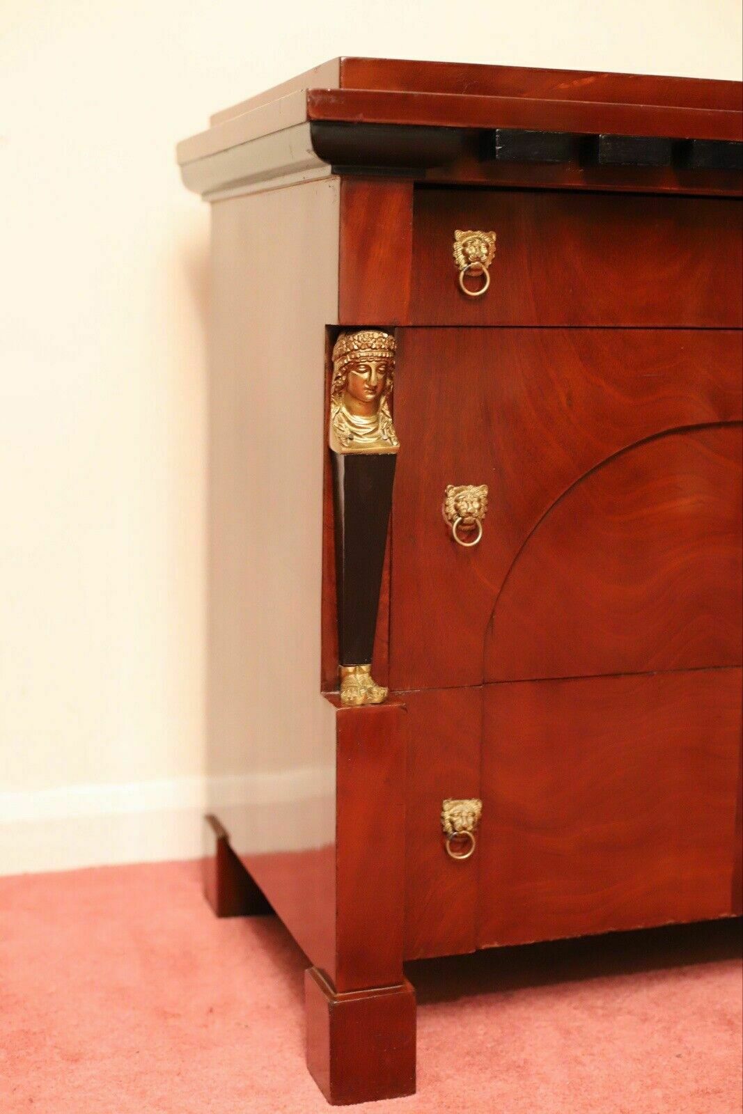 Beautiful Empire Style Chest Of Drawers photo vintage