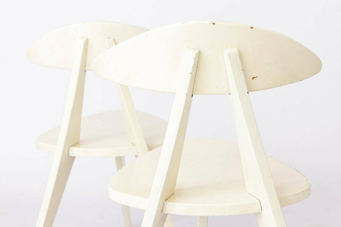 Pair Of Walter Pope Chairs, Model 350 From 1950s Vintage Germany photo Furniture