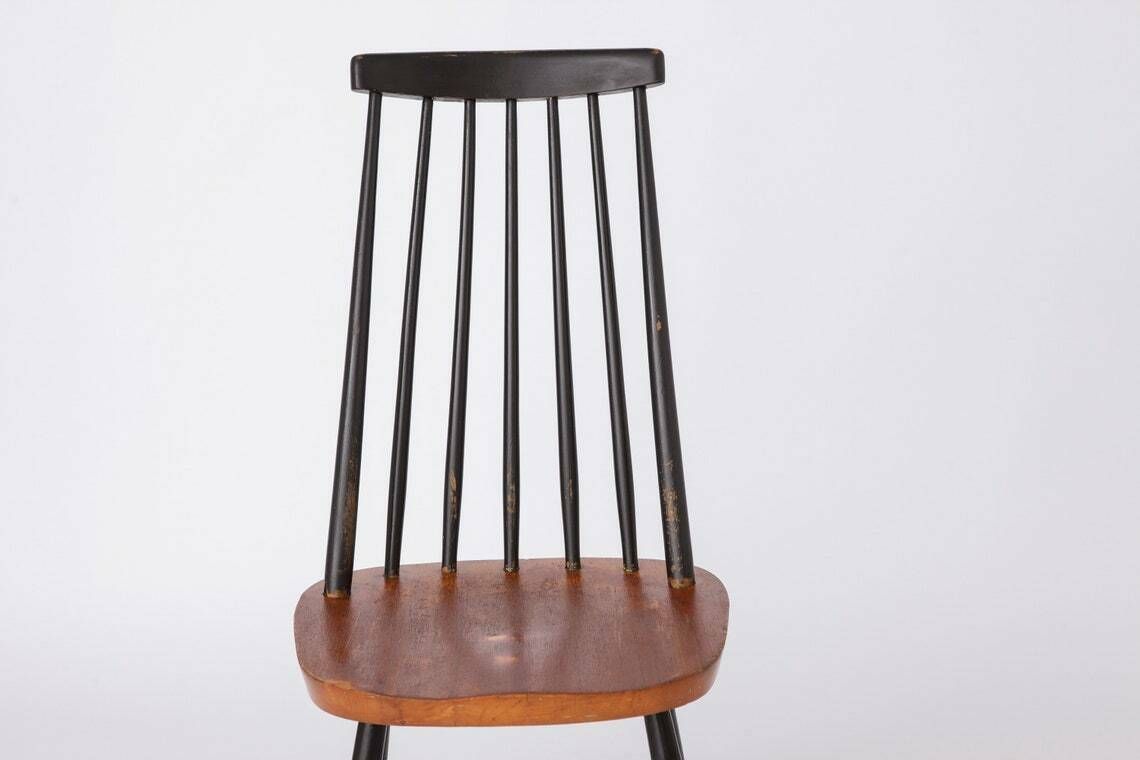 1 Of 3 Vintage Chairs Nesto Tapiovaara Style 60s 70s photo 221.52