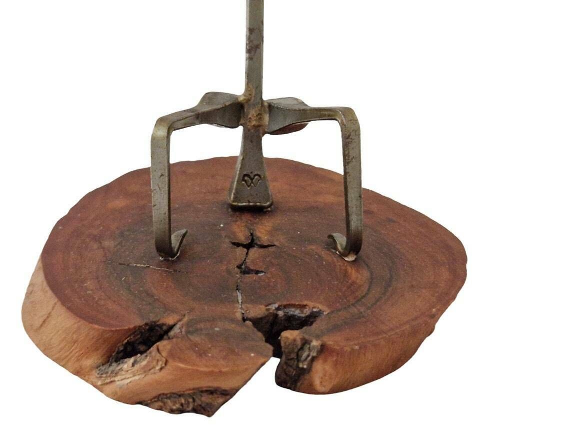 Minimalist Metal Circus Acrobat Figurine Brutalist Balancing Act Statuette Gift For Gymnast photo vintage