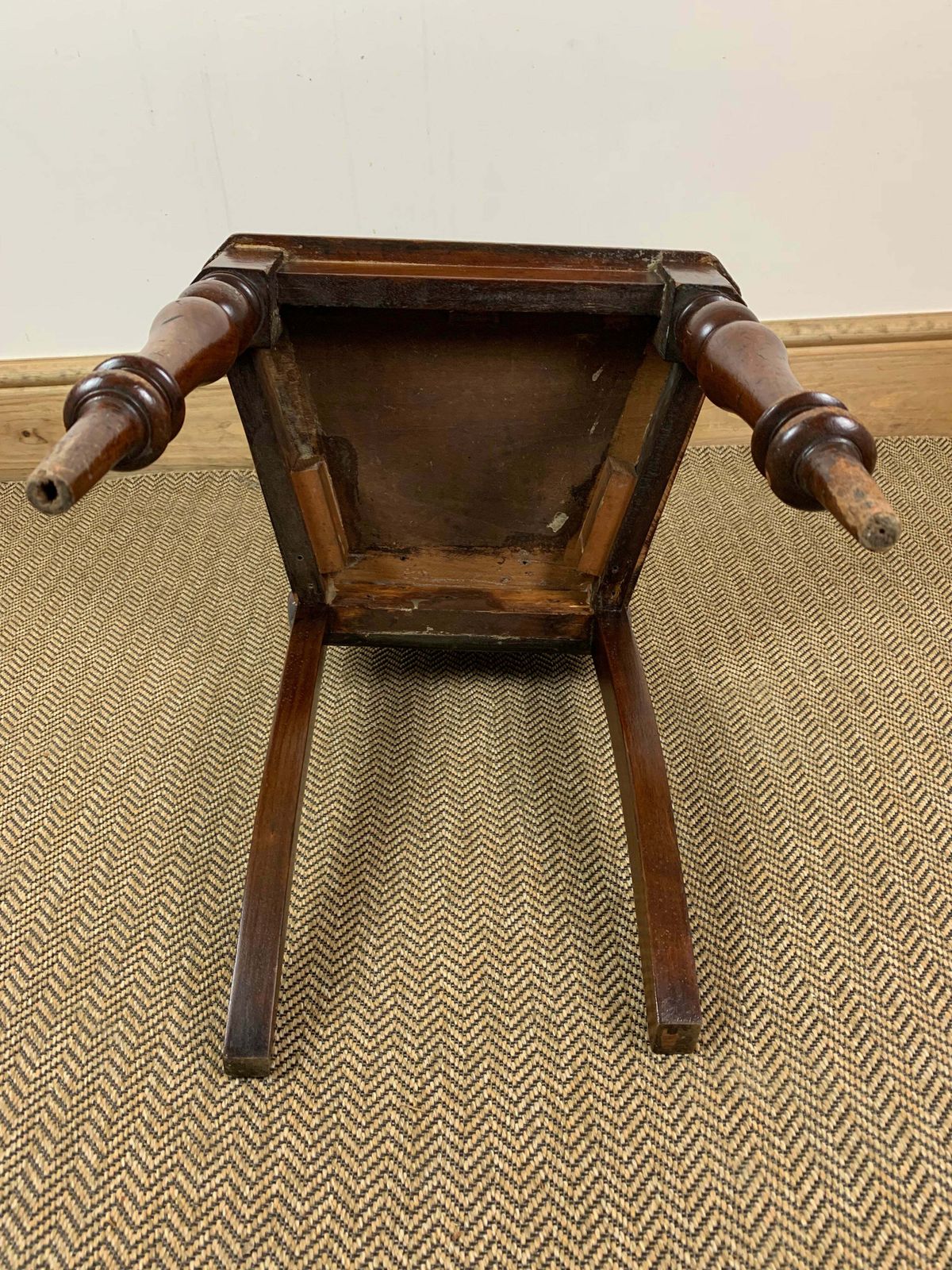 Timeless Elegance: Antique Mahogany Hall Chair photo buy