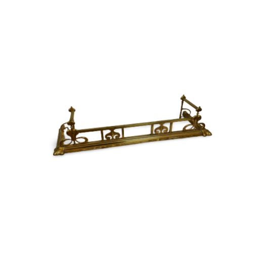 Functional Elegance: Brass Fireplace Fender photo furniture