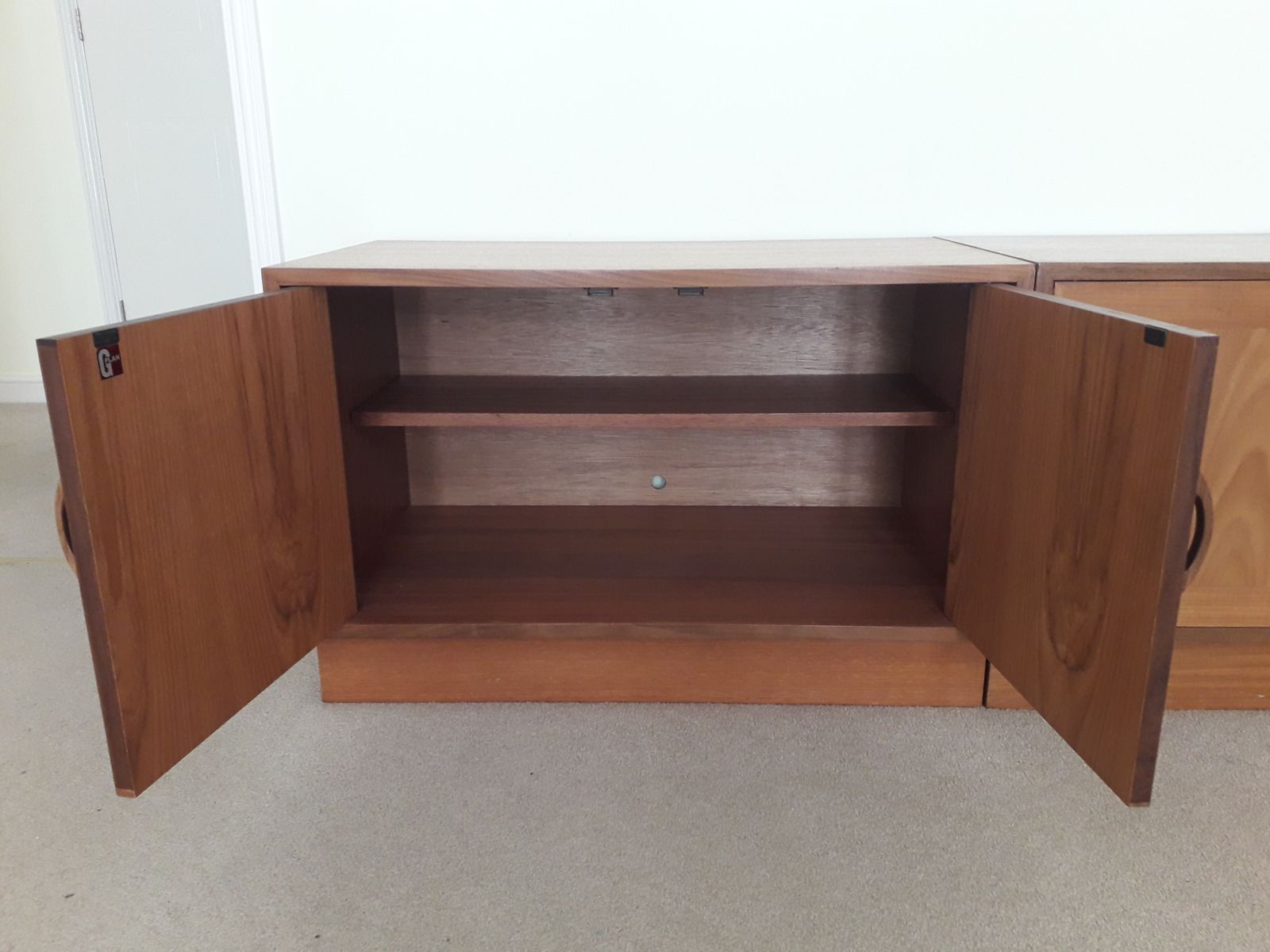G Plan Cabinets, Bookshelves And Glass Cabinet C1975 photo for sale